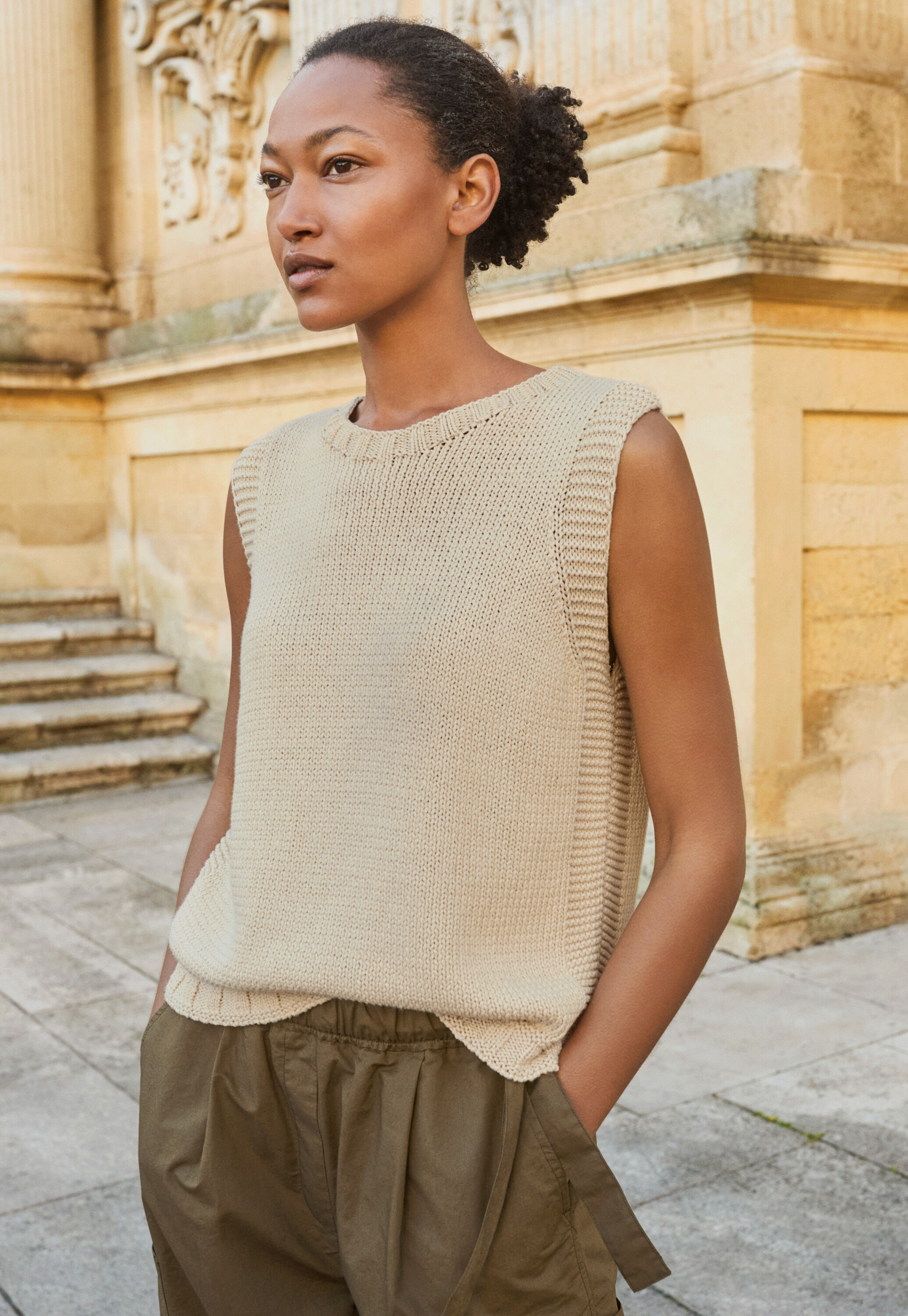 &Auml;rmelloser Pullover