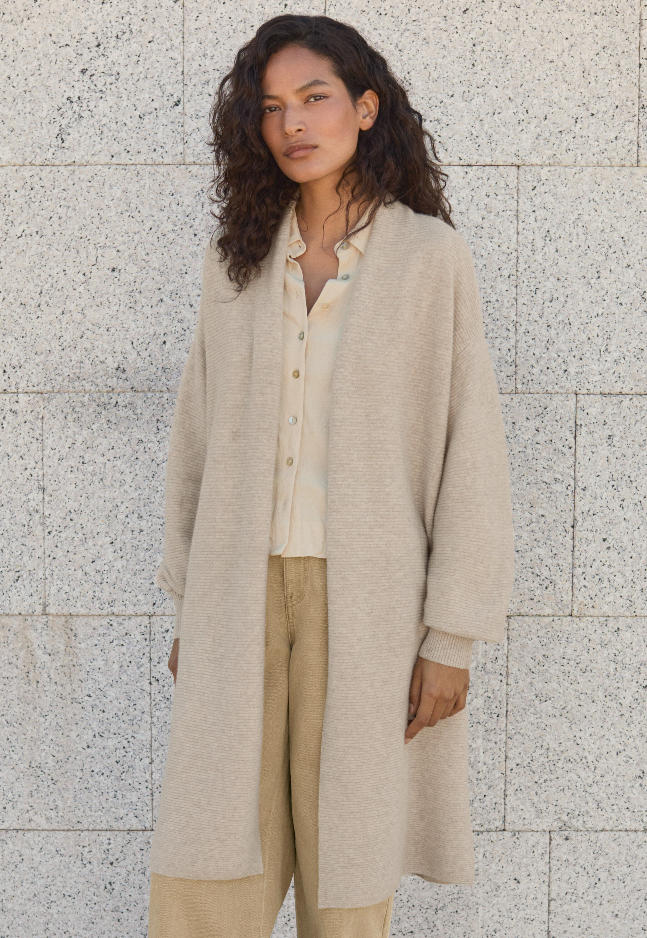 Langer Cardigan