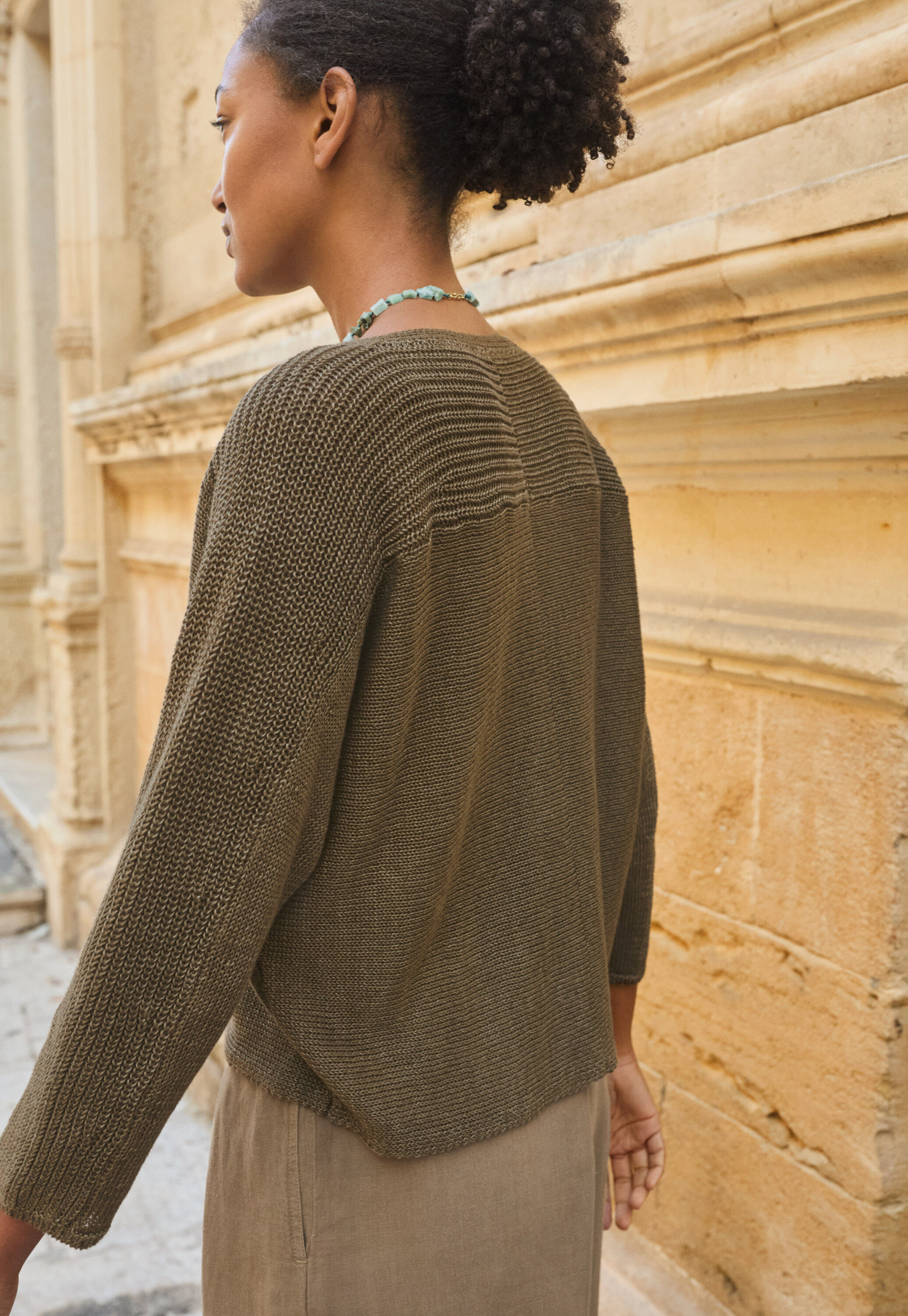 Cardigan mit Dolman-&Auml;rmeln