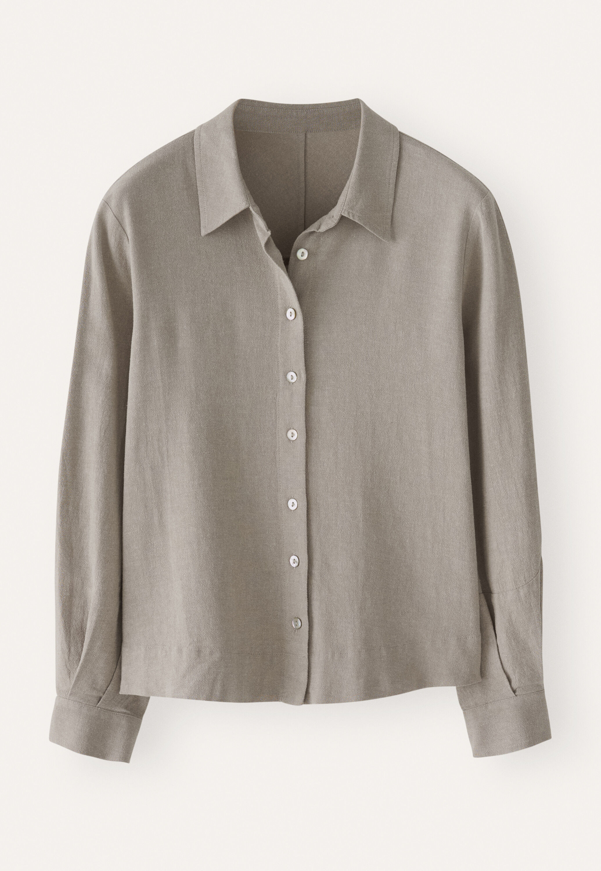 Bluse mit geschwungenen &Auml;rmeln