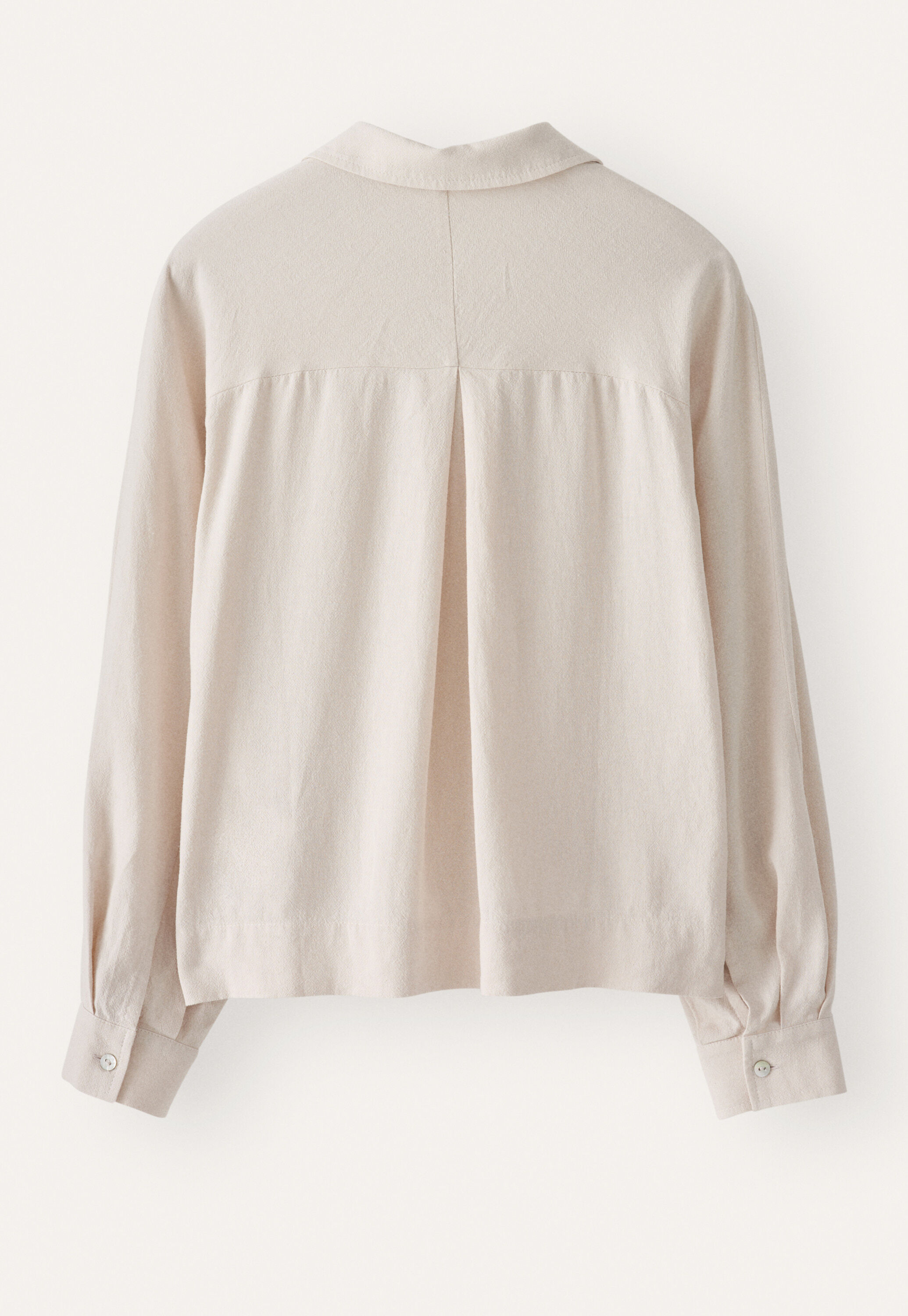 Bluse mit geschwungenen &Auml;rmeln