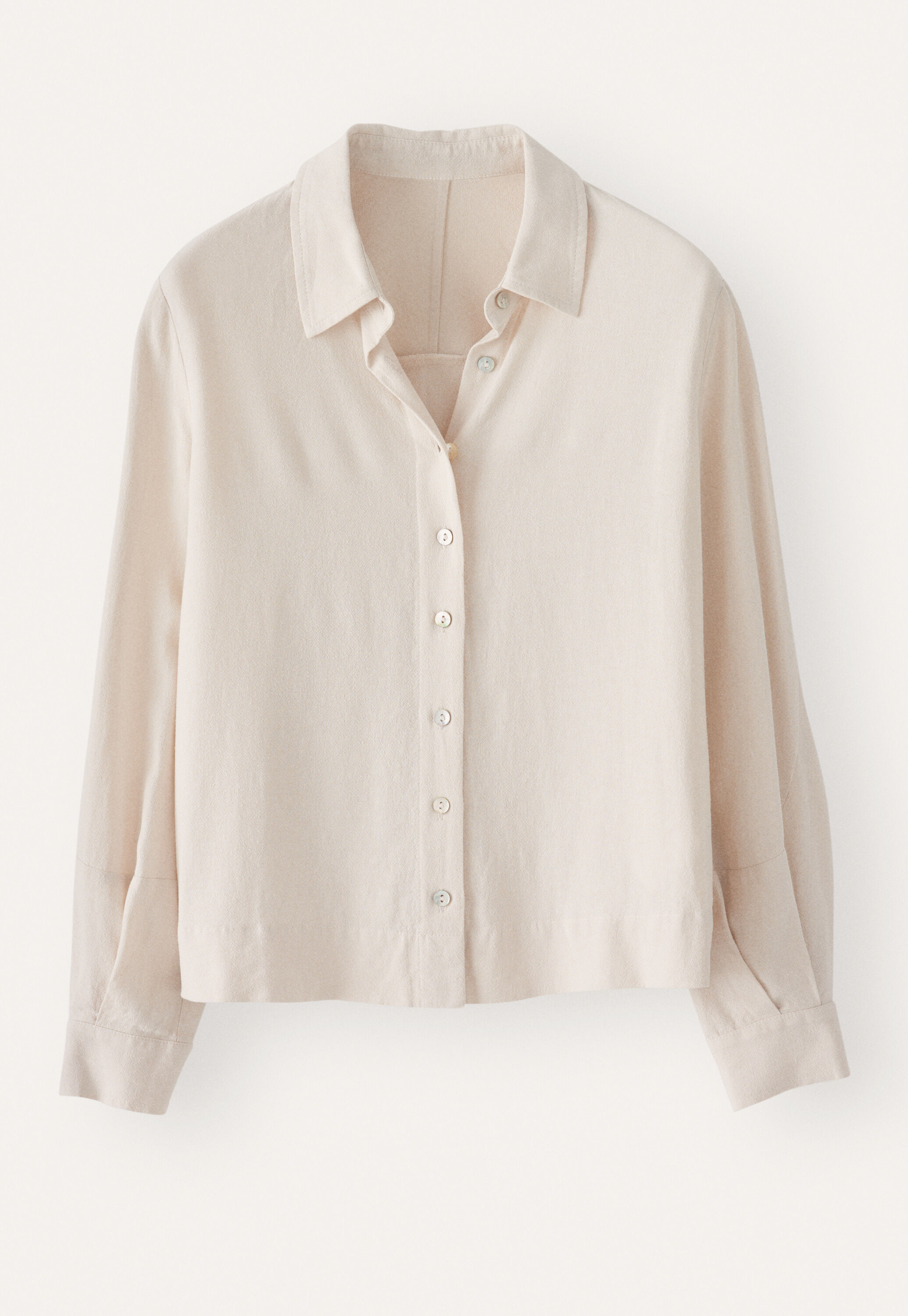Bluse mit geschwungenen &Auml;rmeln