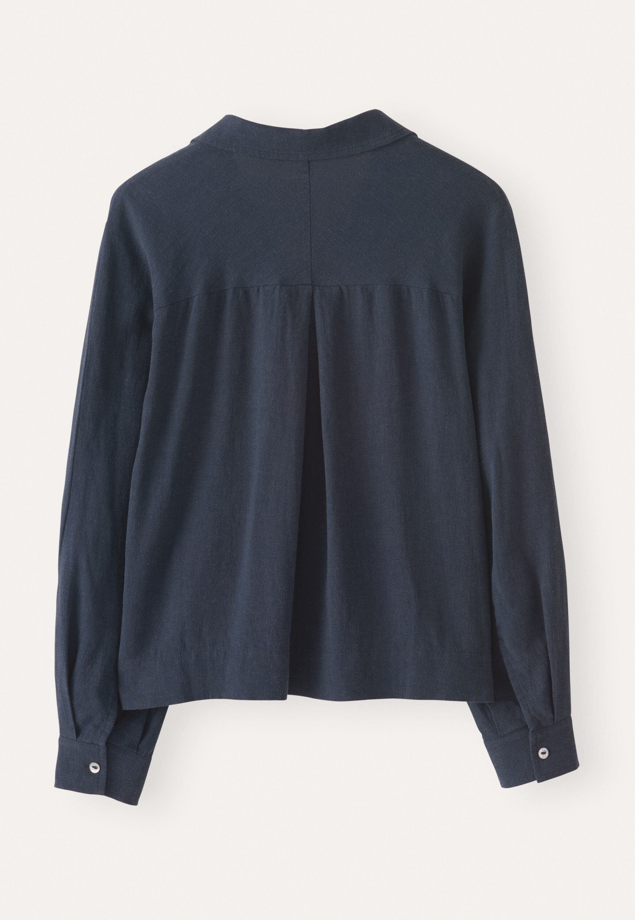 Bluse mit geschwungenen &Auml;rmeln