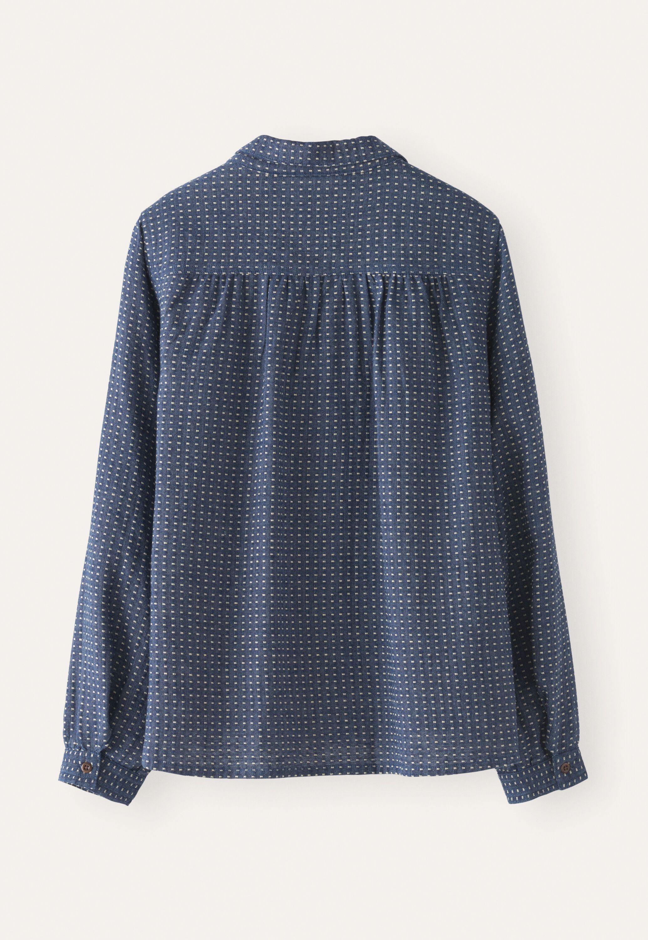 Bluse mit eingewebten Punkten