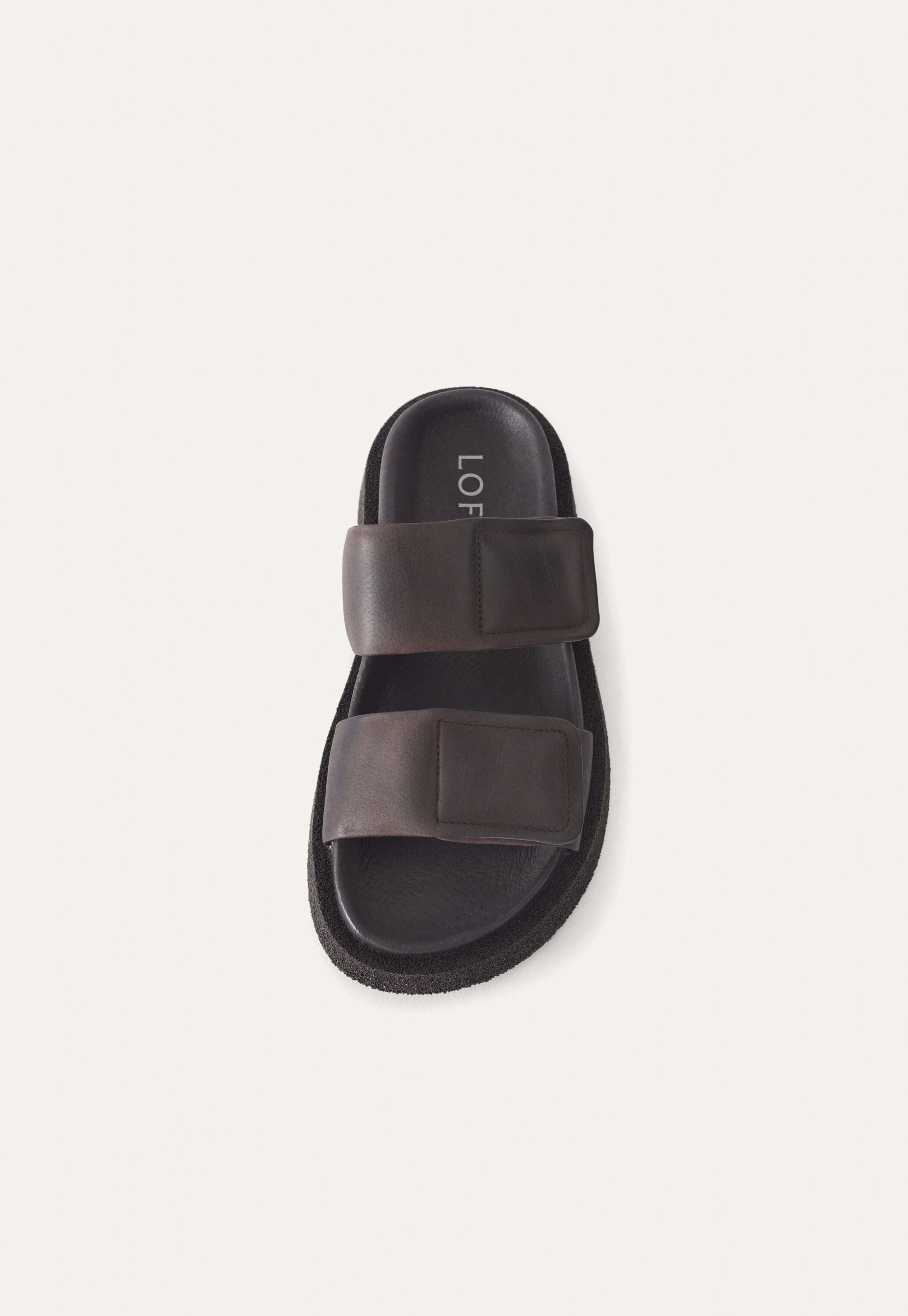 Klobige Sandalen mit Klettverschlussriemen