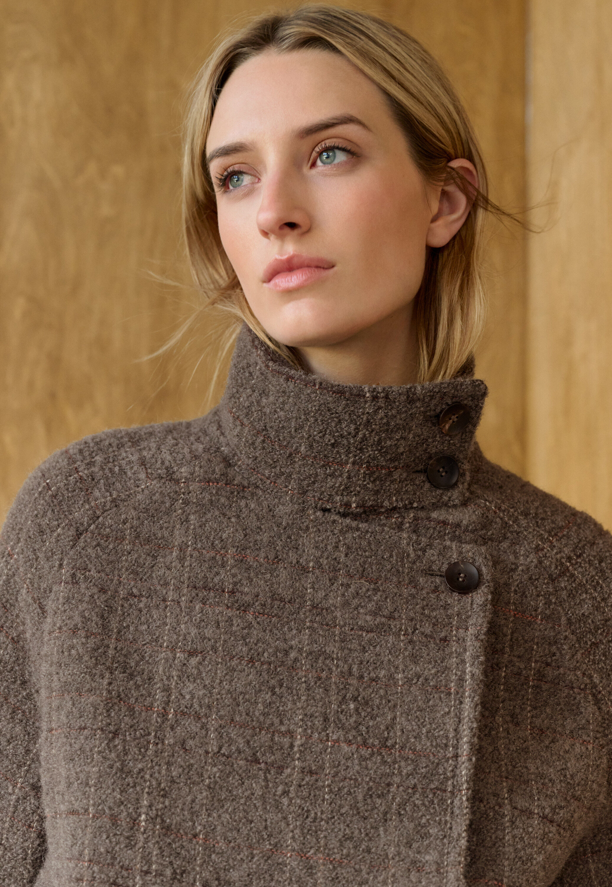 Karierte Jacke