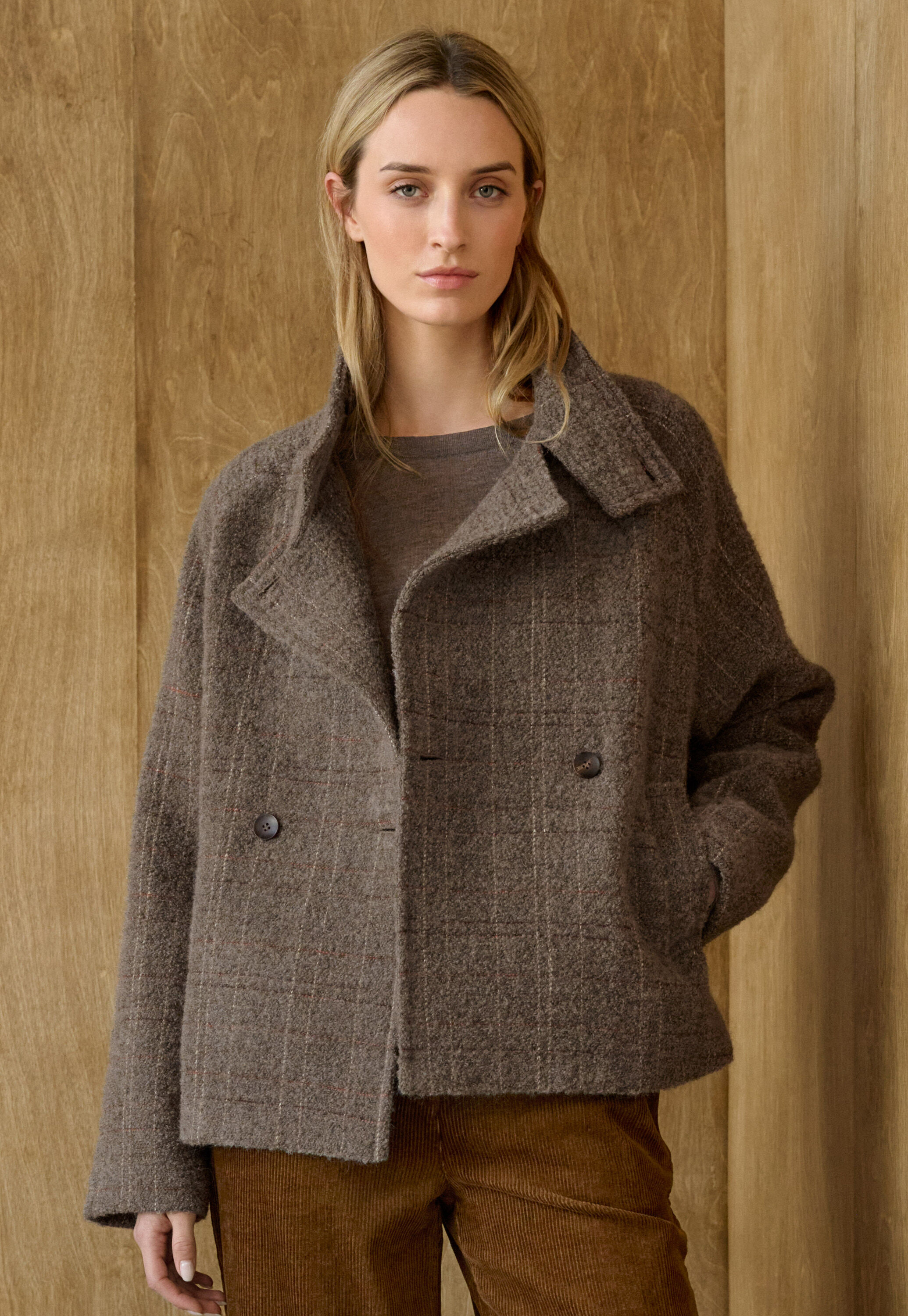 Karierte Jacke