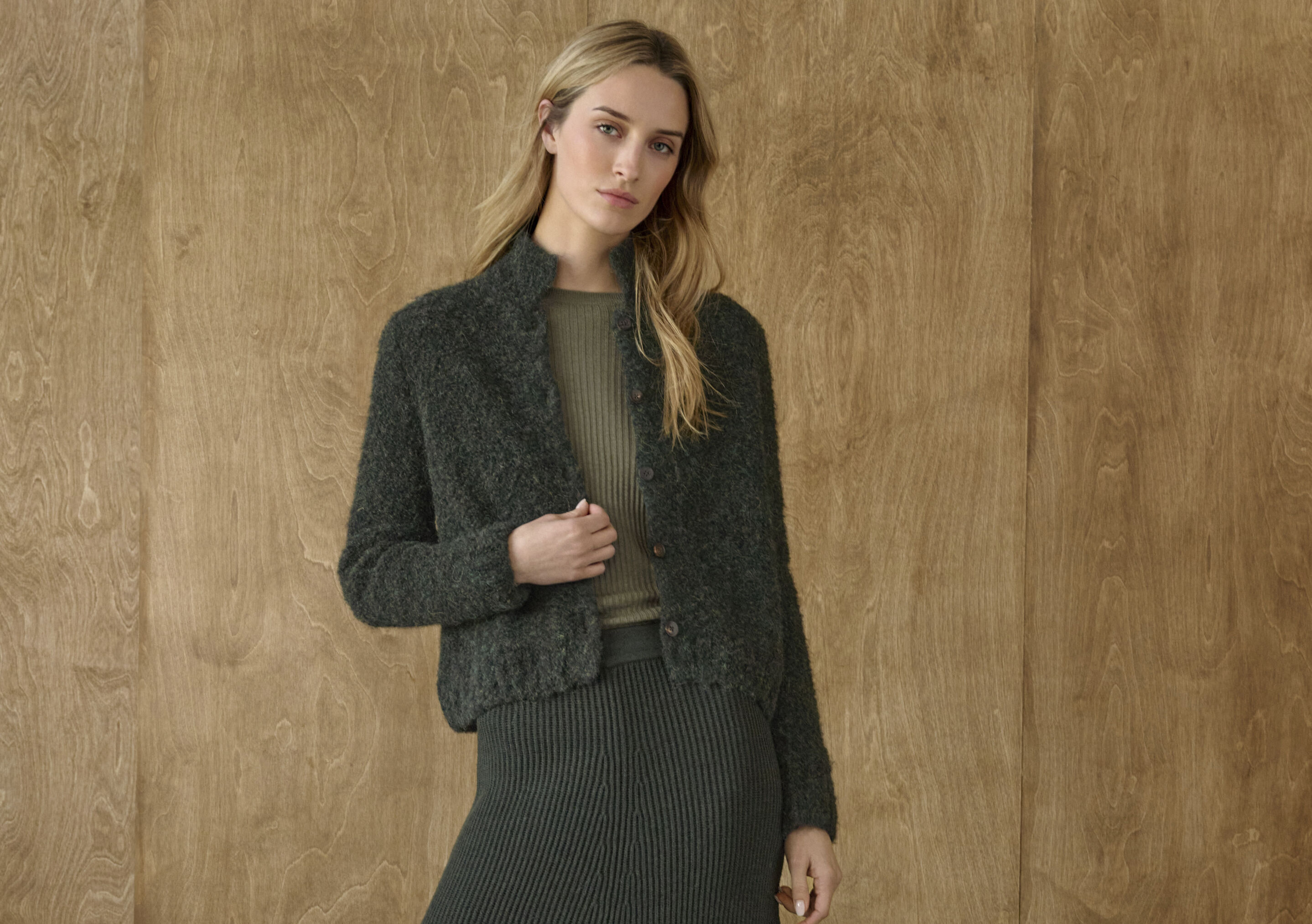Cardigan mit Kragen