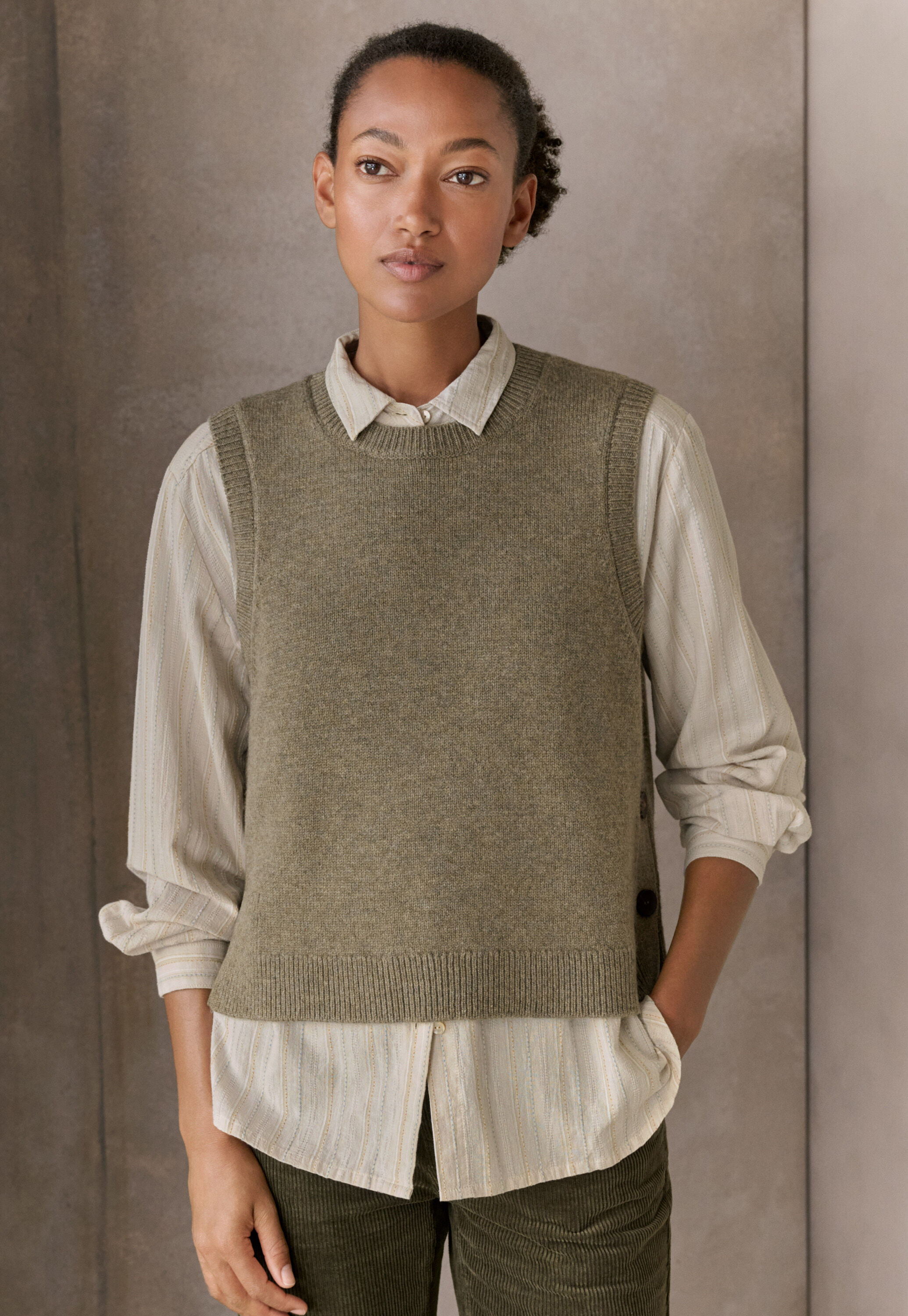 &Auml;rmelloser Pullover