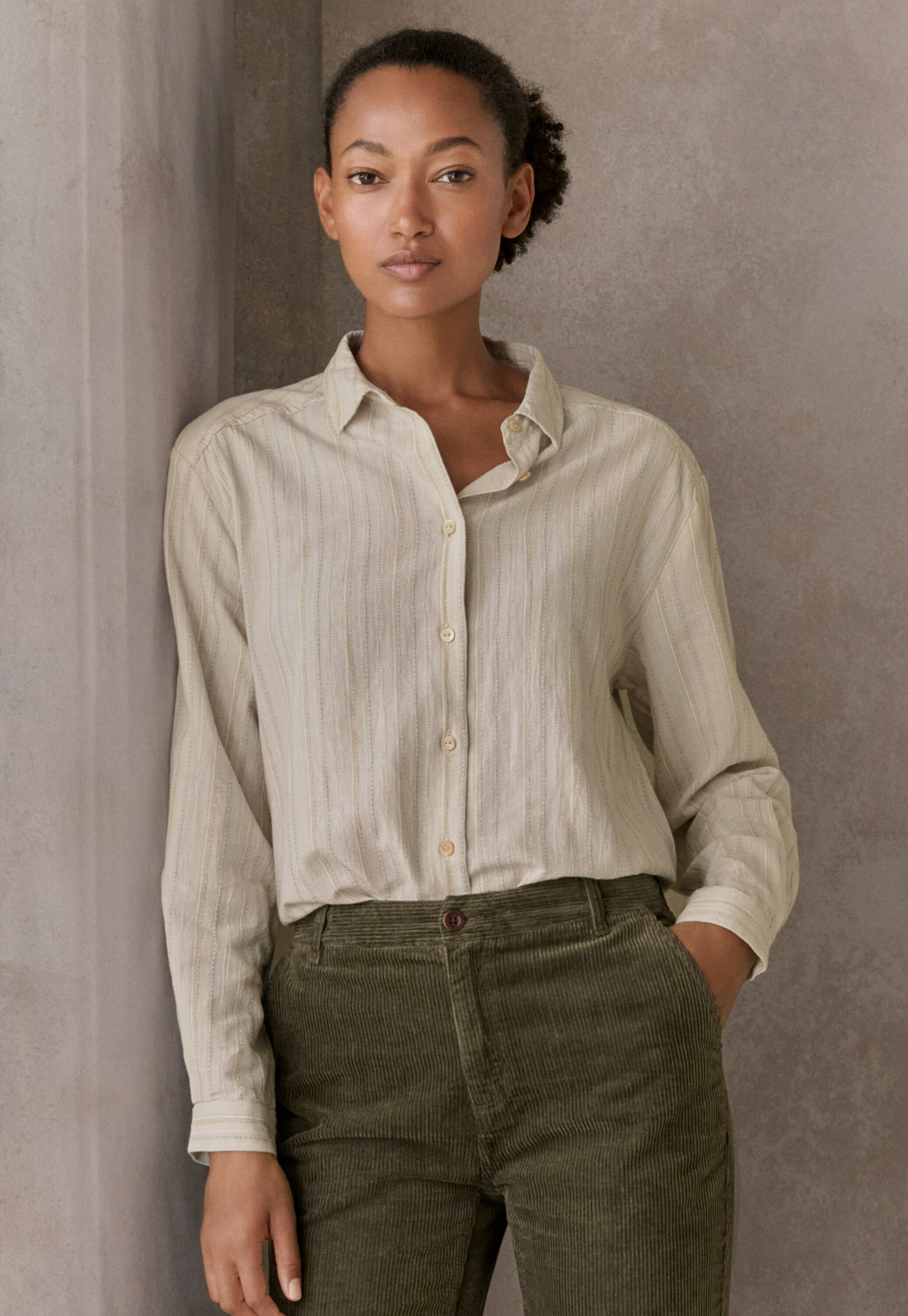Streifen-Overshirt