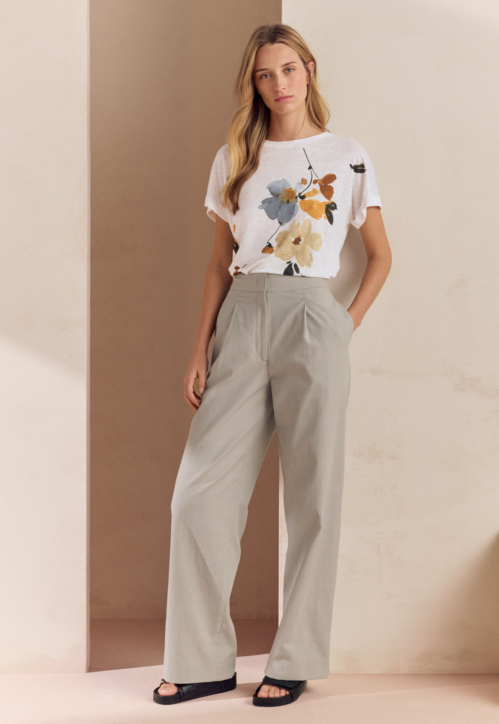 Bundfaltenhose