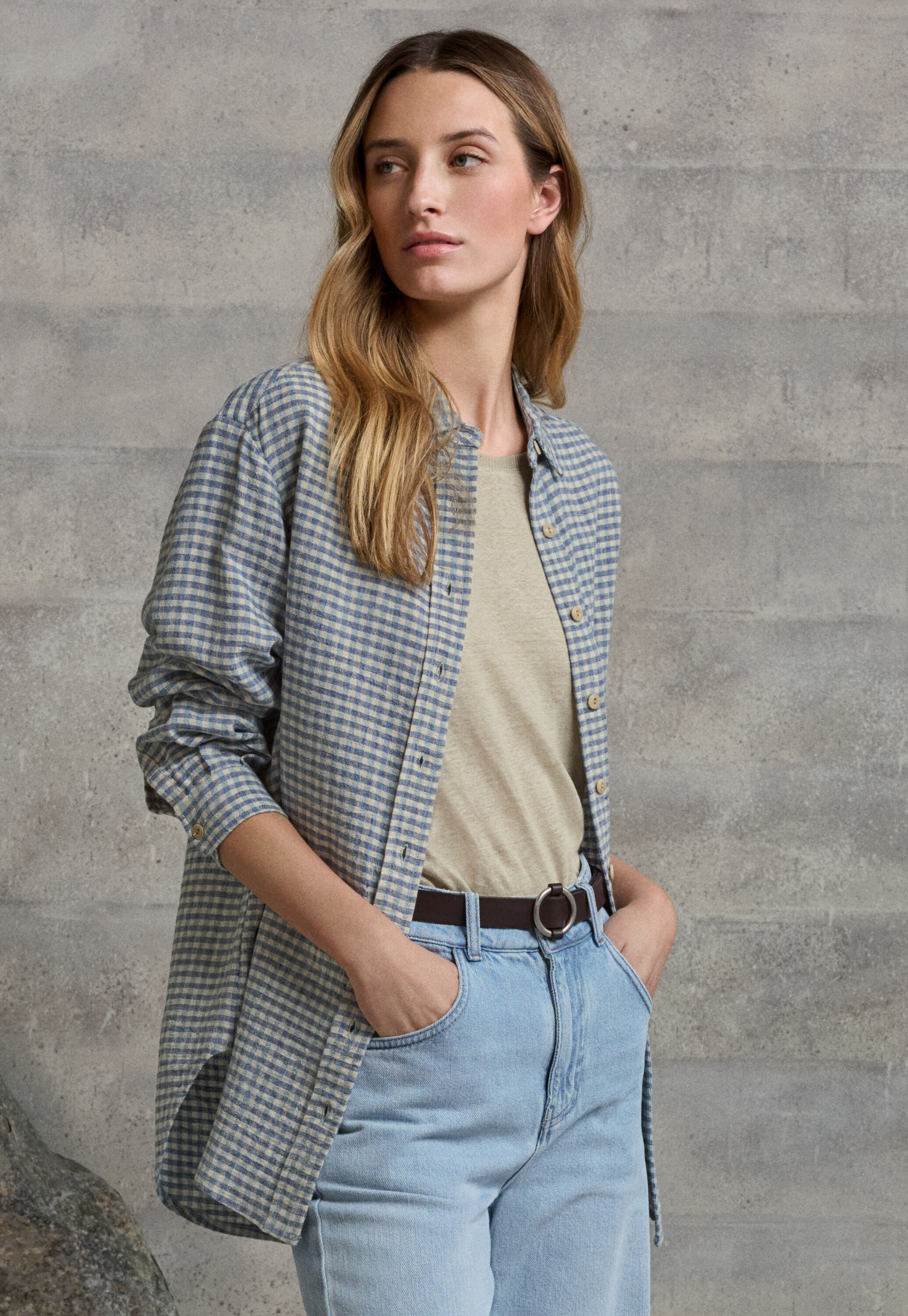 Bluse mit Vichy-Karo