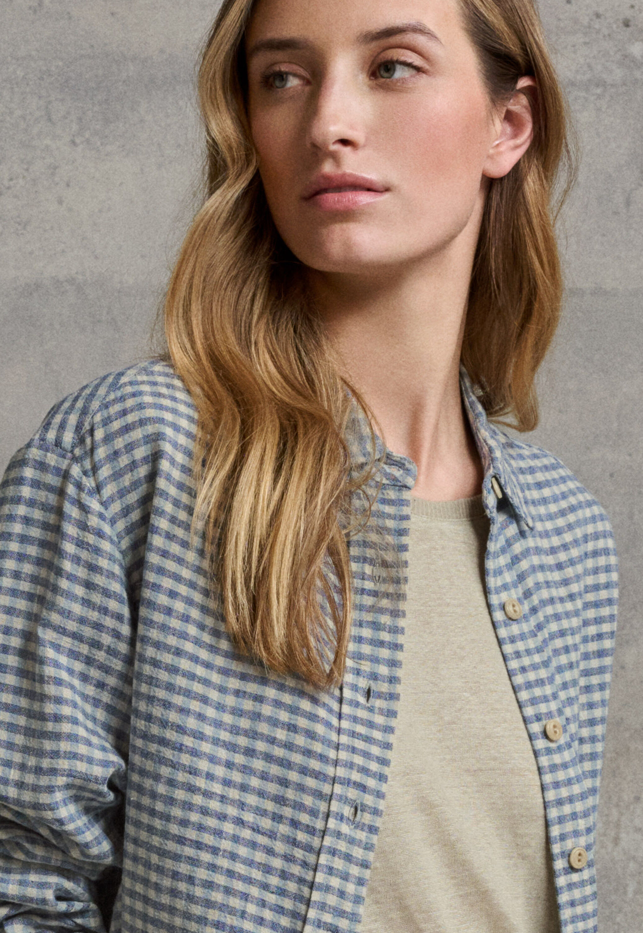 Bluse mit Vichy-Karo