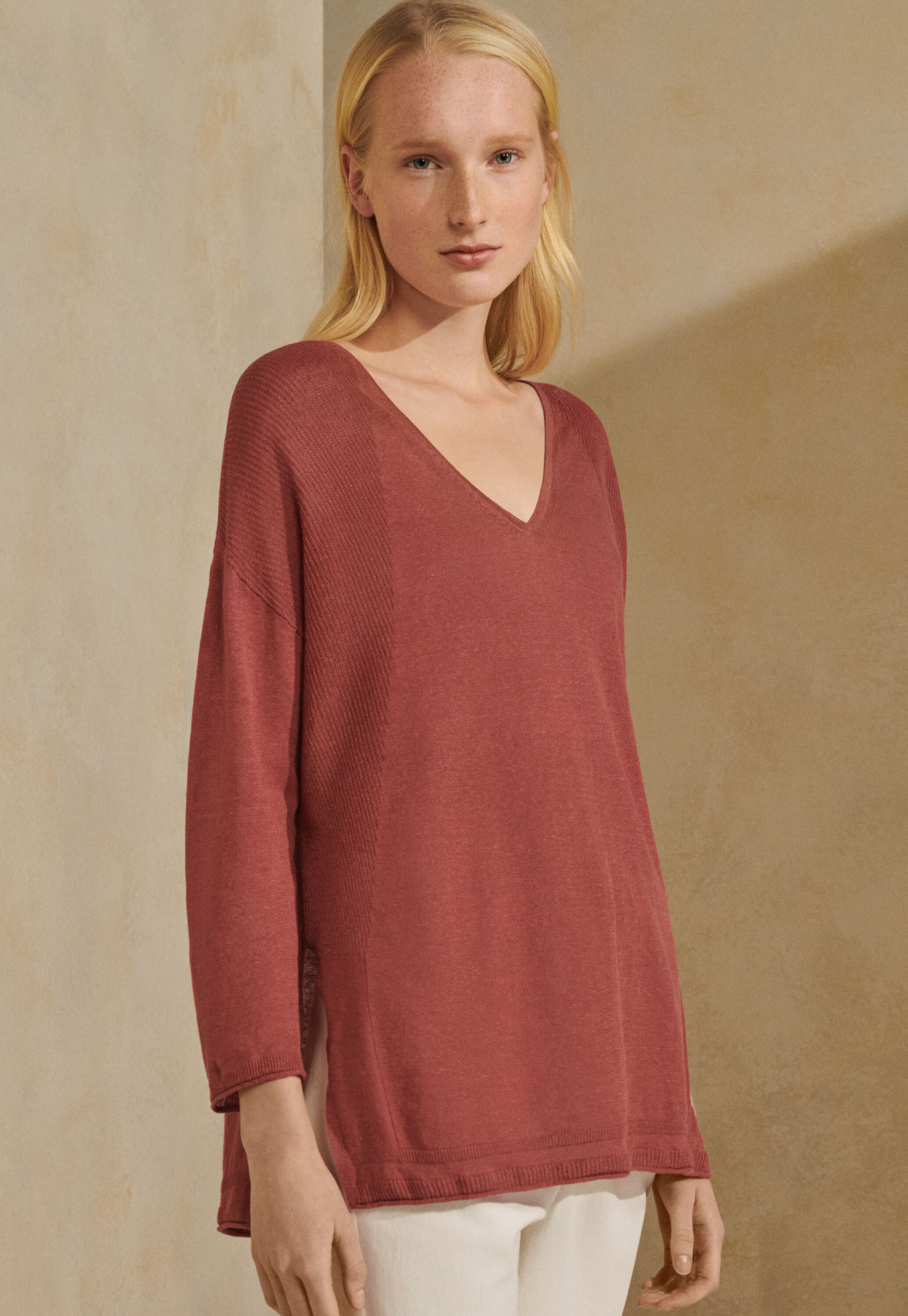 Pullover mit V-Ausschnitt