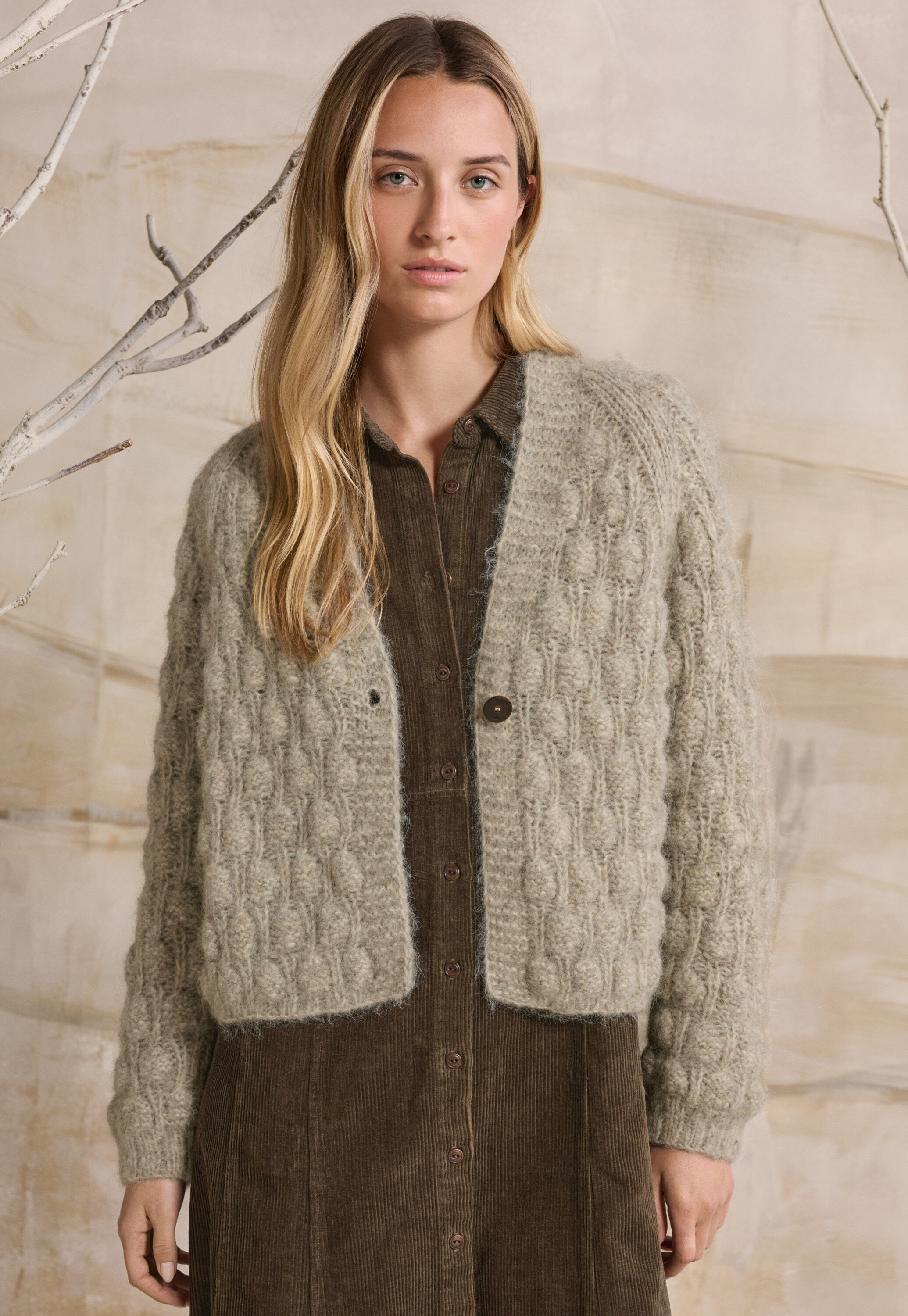 Handgestrickter Cardigan