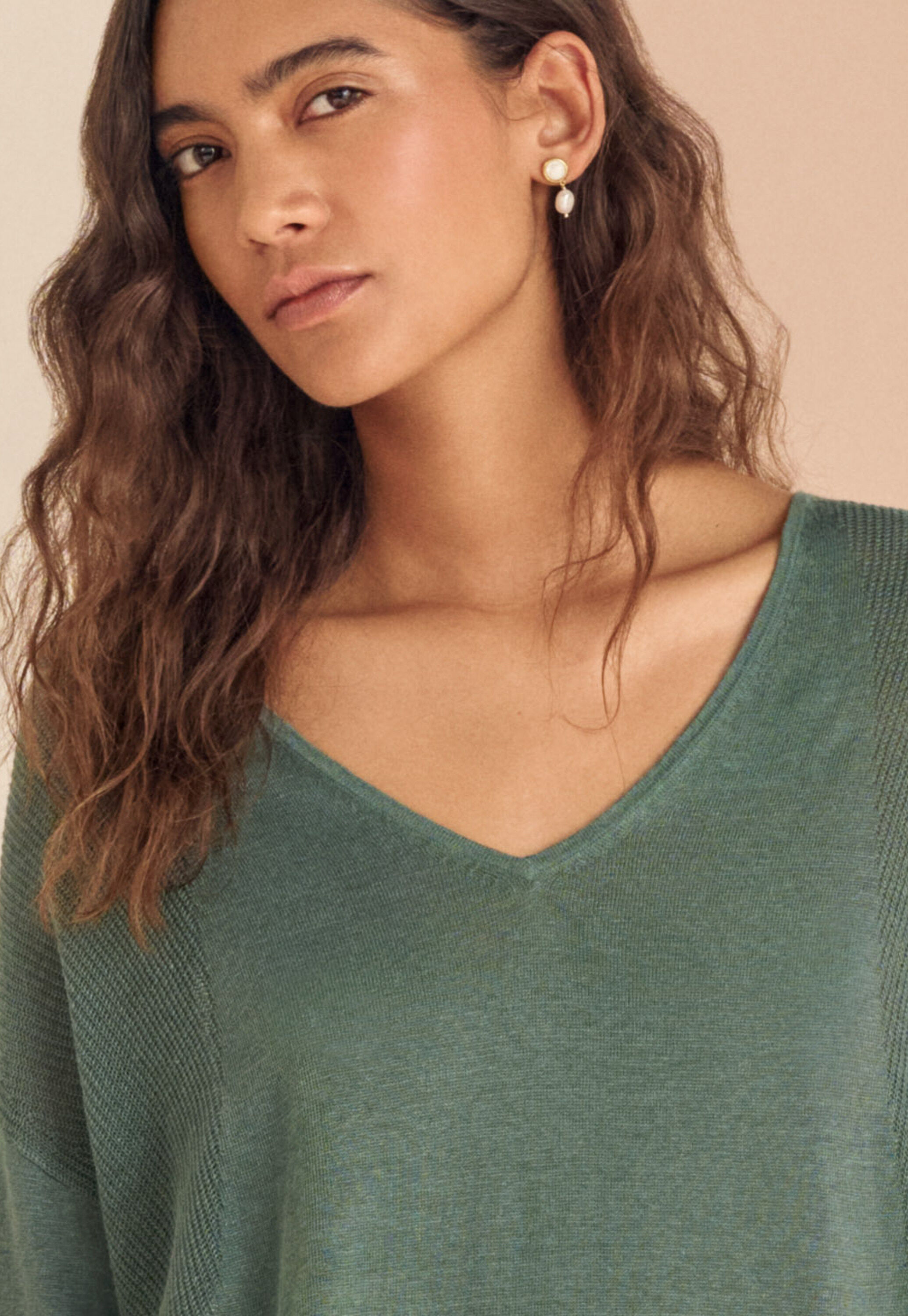 Pullover mit V-Ausschnitt