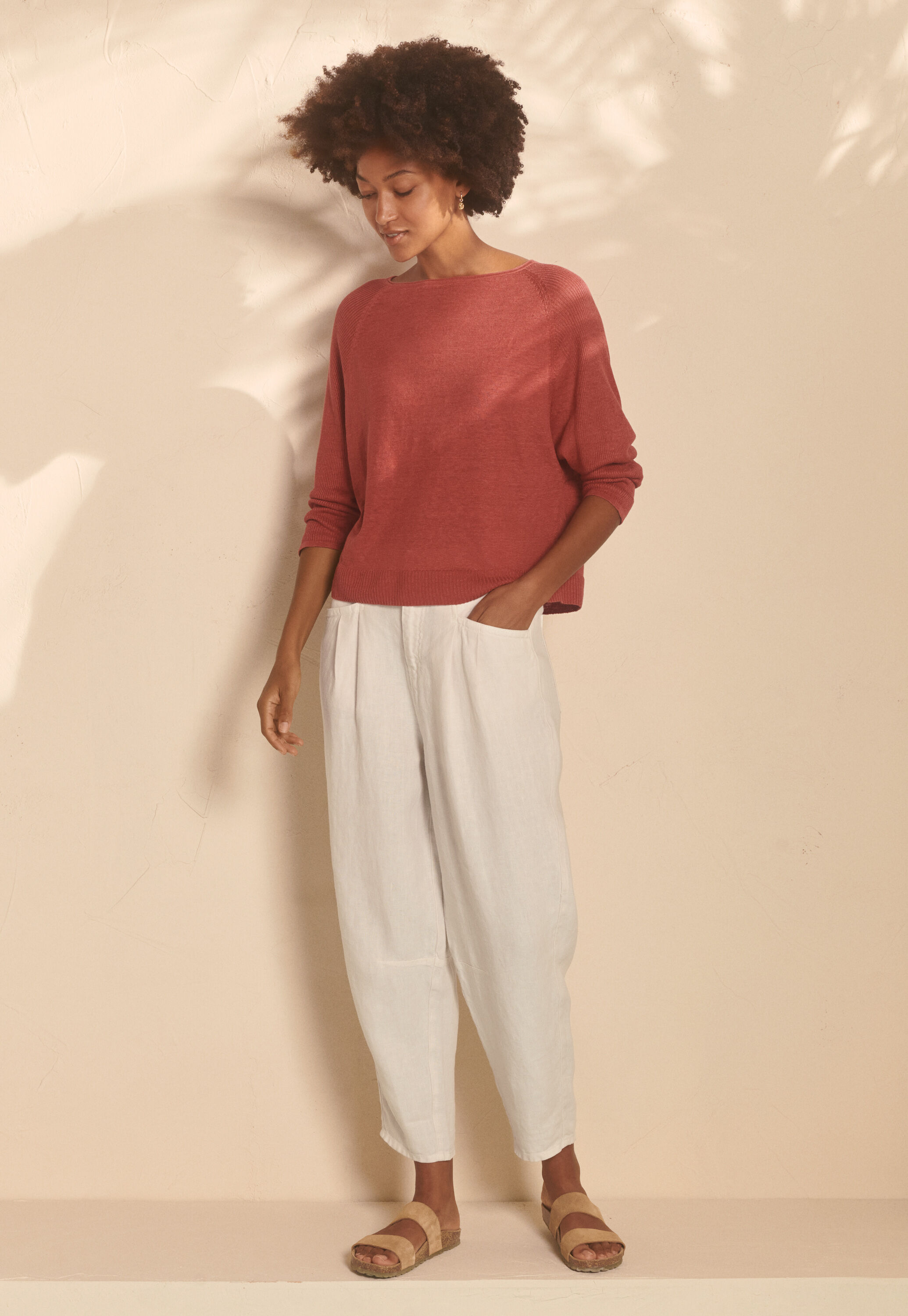 Schmal zulaufende Hose