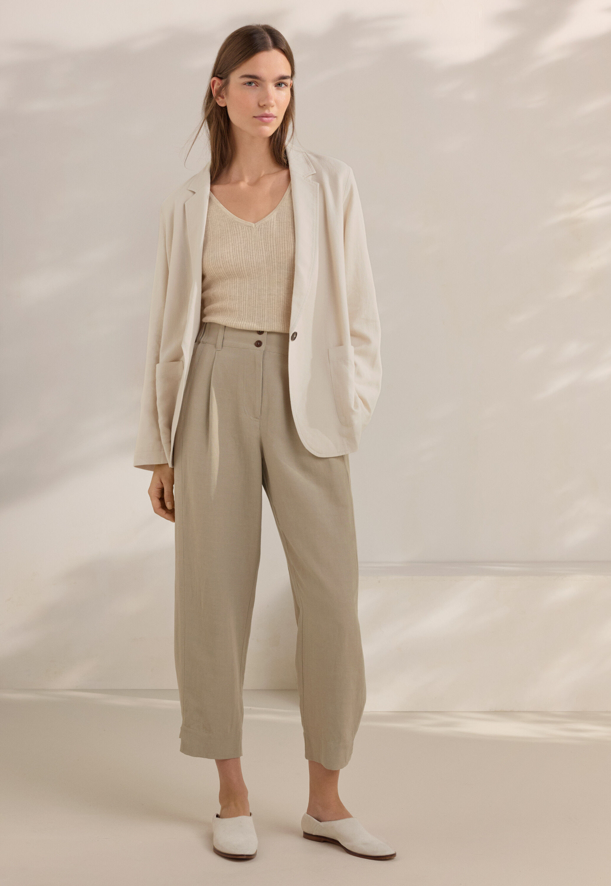 Blazer mit aufgesetzten Taschen
