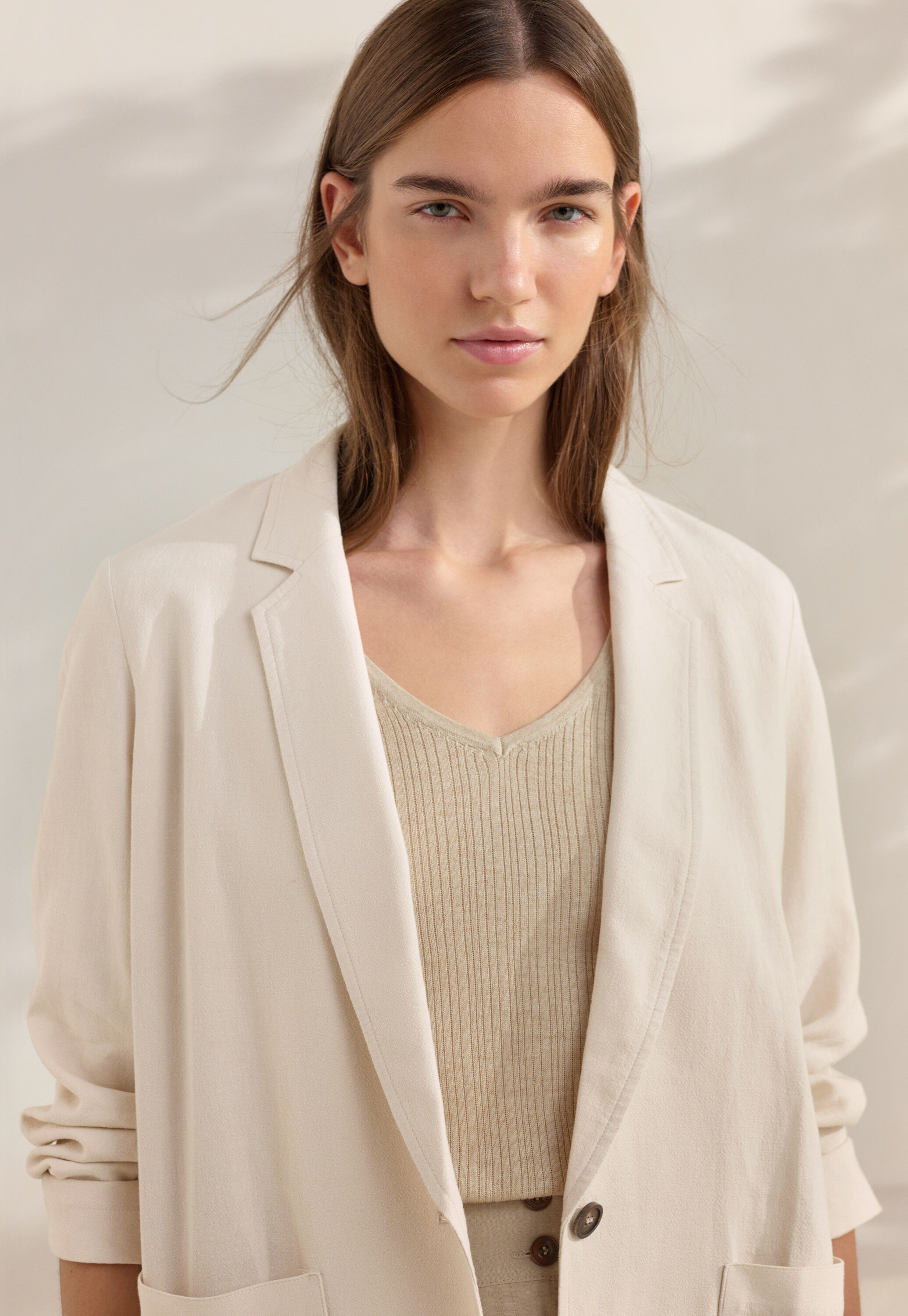 Blazer mit aufgesetzten Taschen