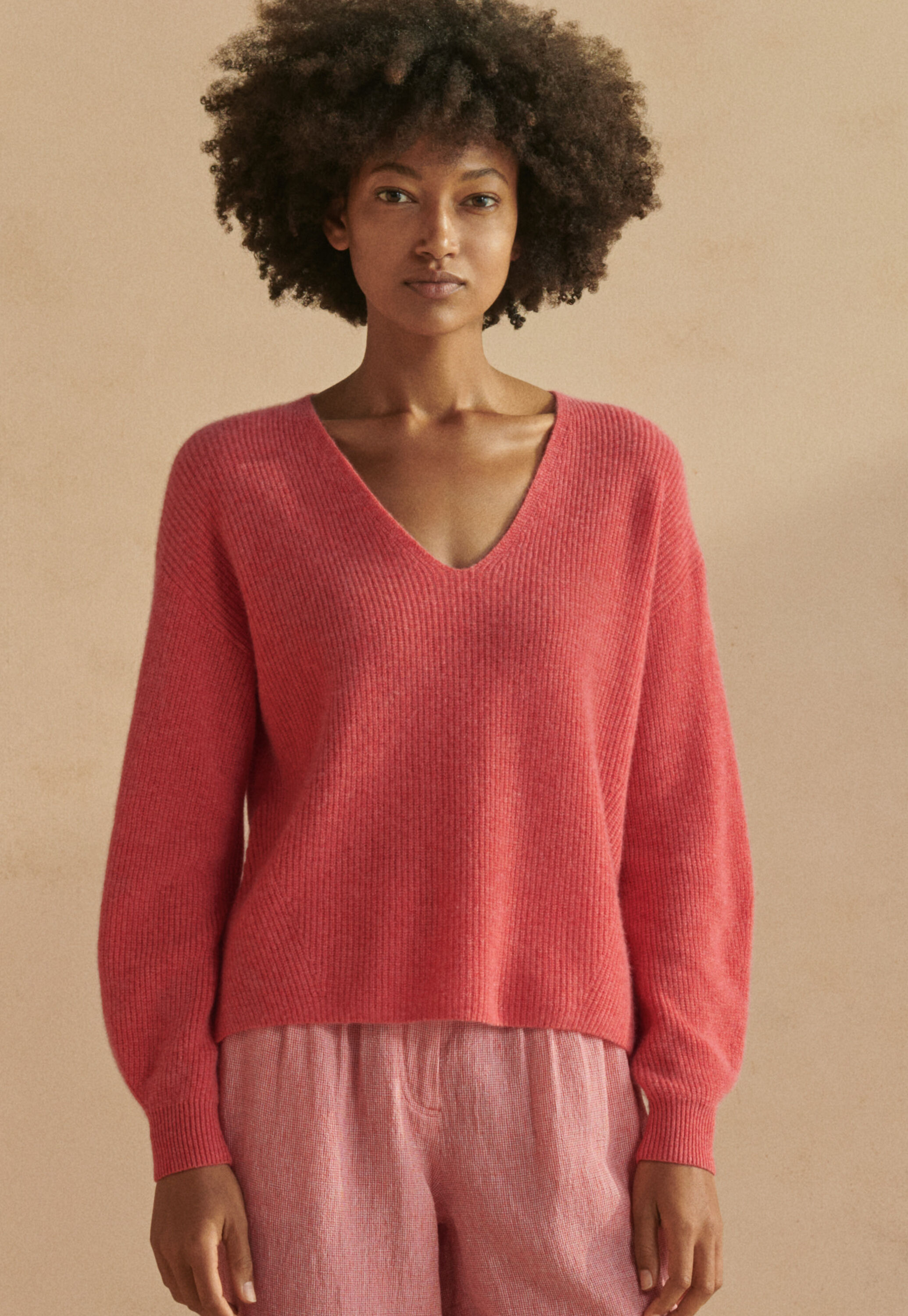 Pullover mit V-Ausschnitt