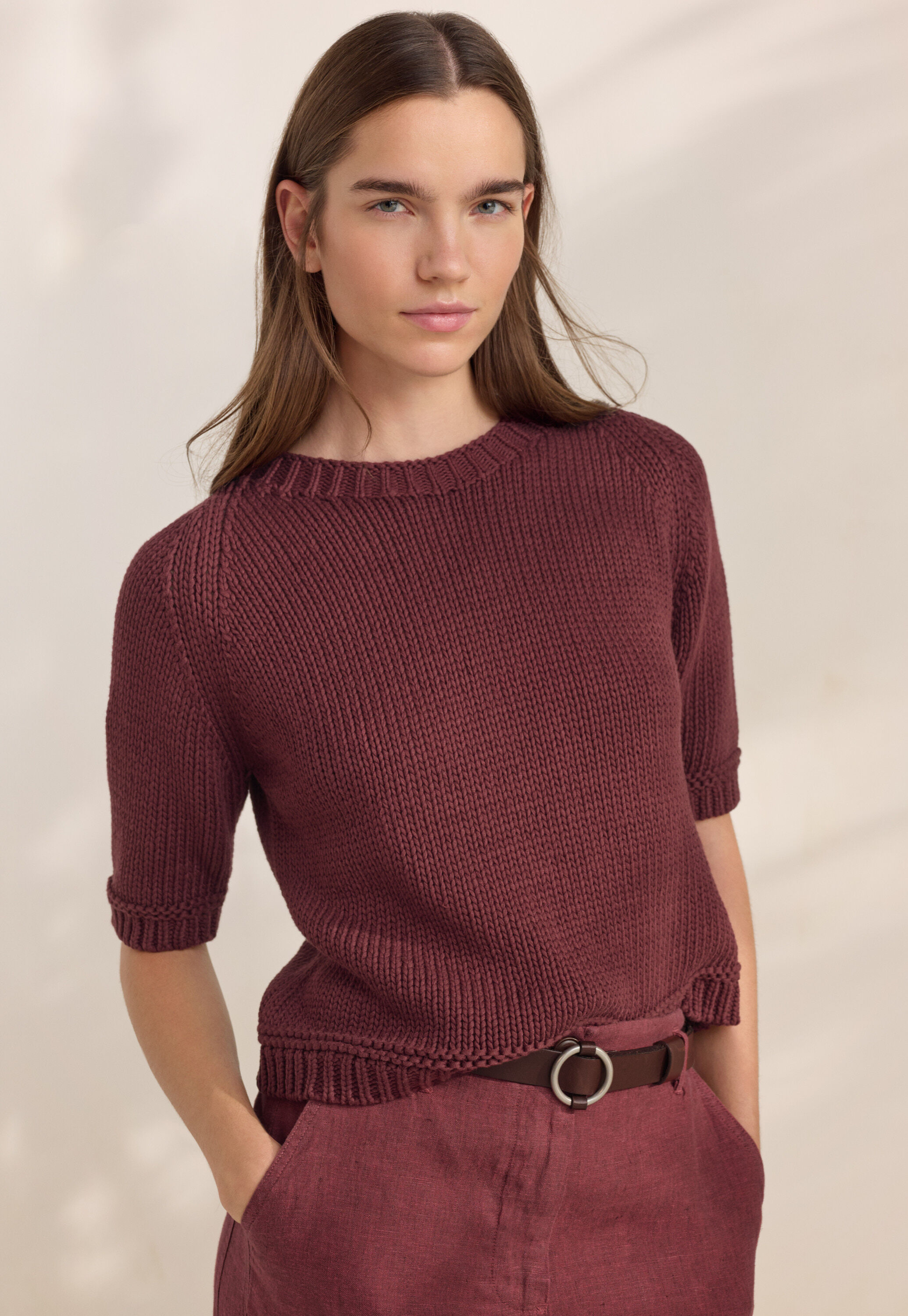 Kurz&auml;rmeliger Pullover