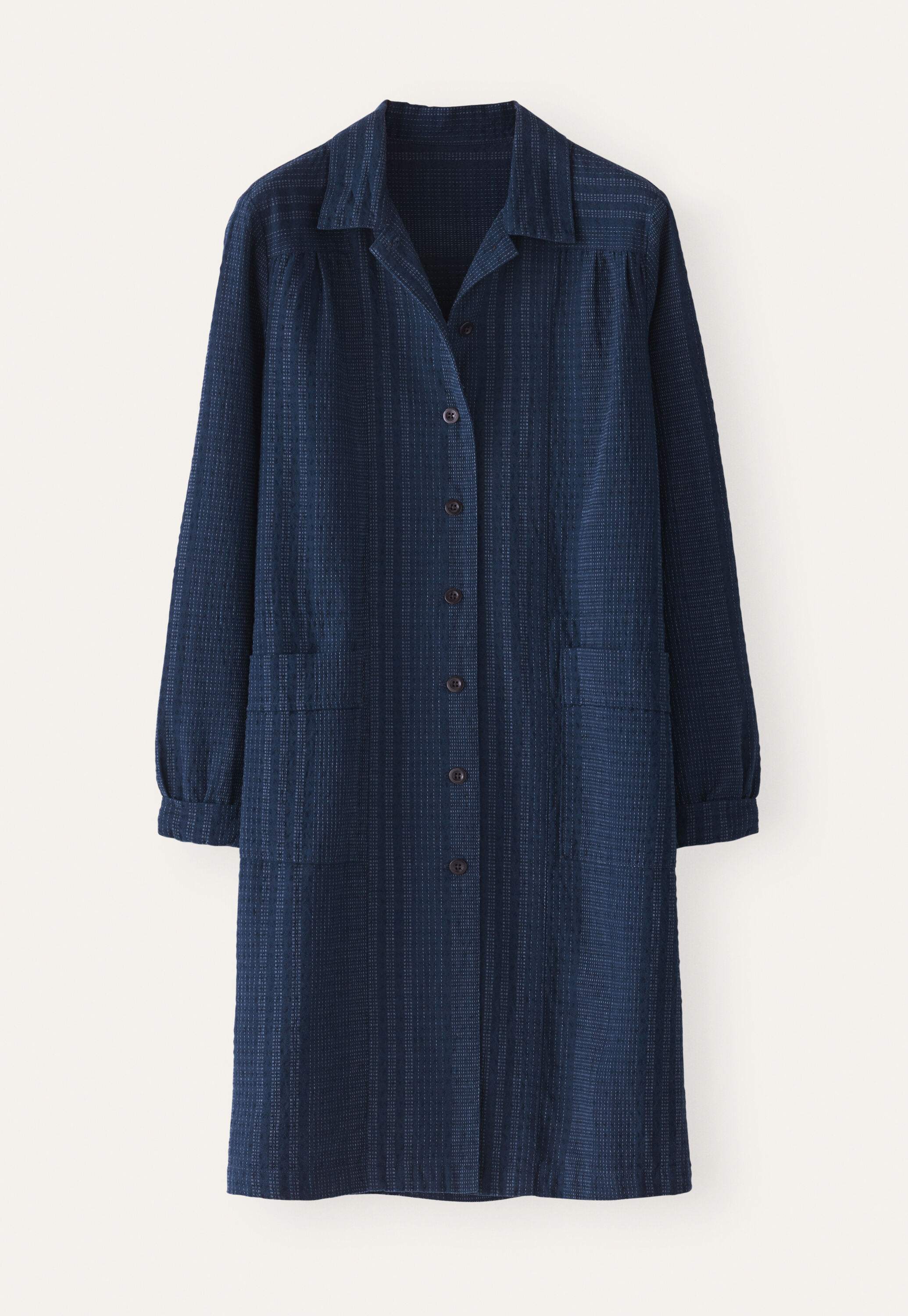 Gestreiftes Hemdblusenkleid