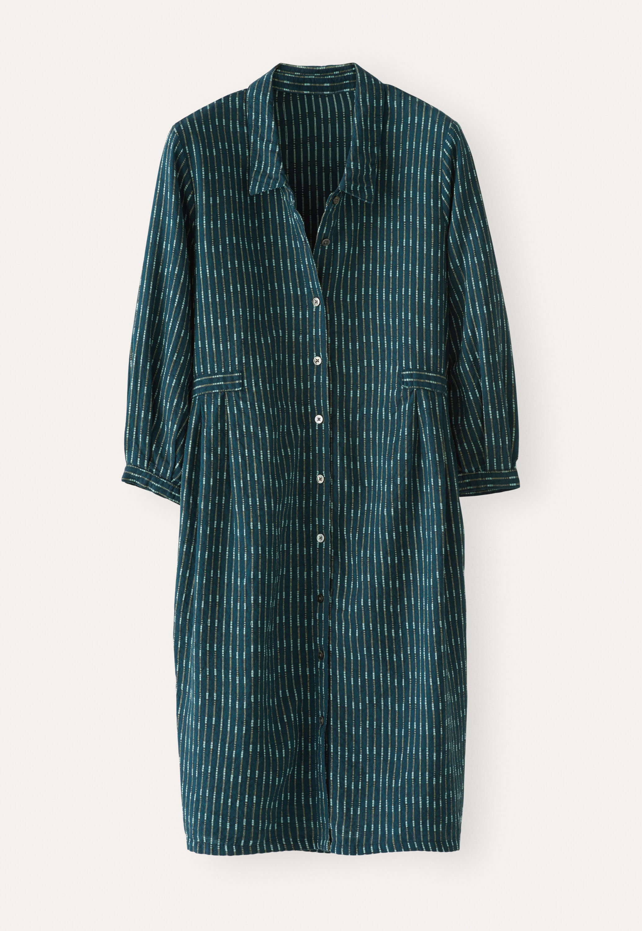 Kleid mit strukturierten Streifen