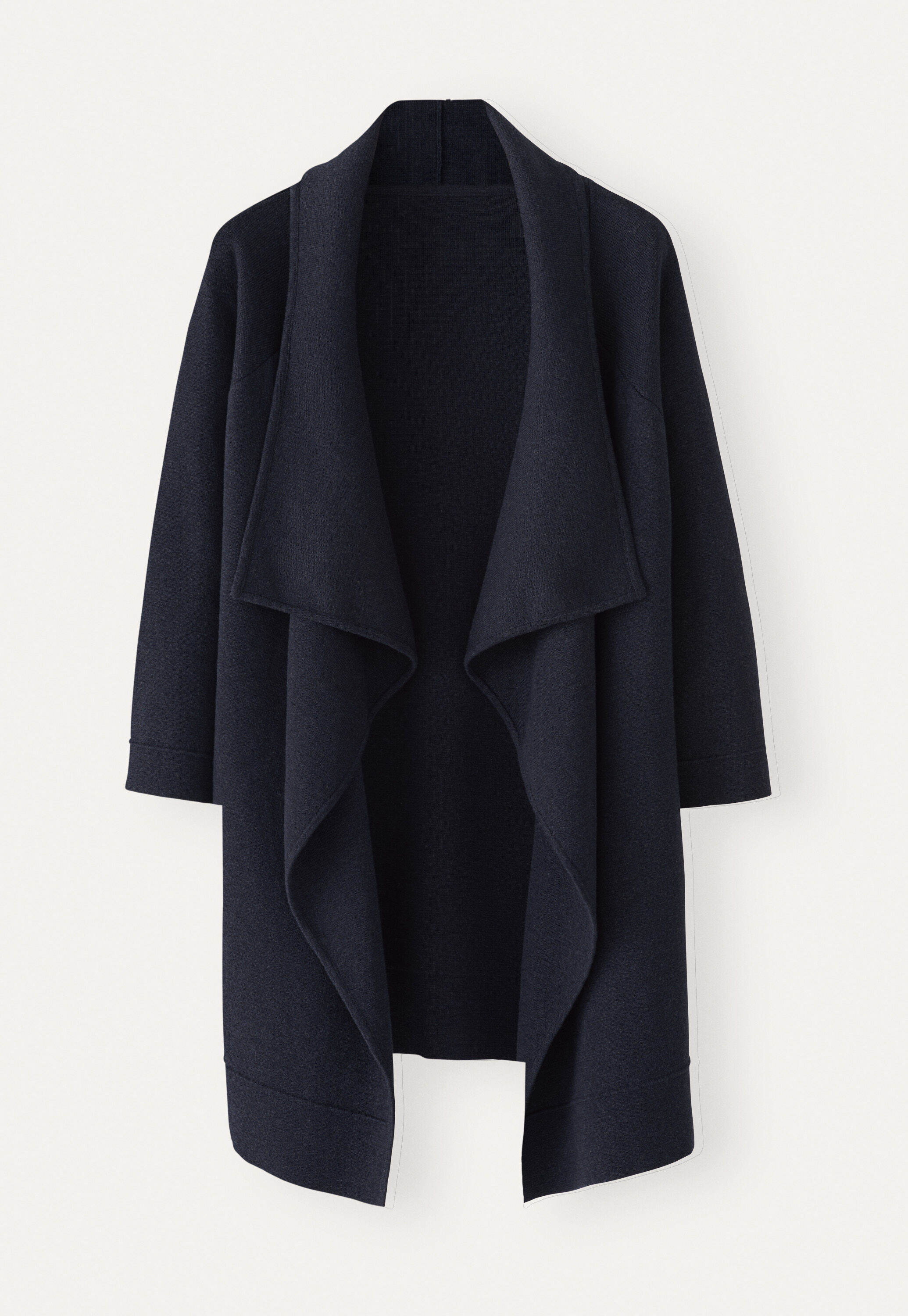 Jacke mit Wasserfallkante