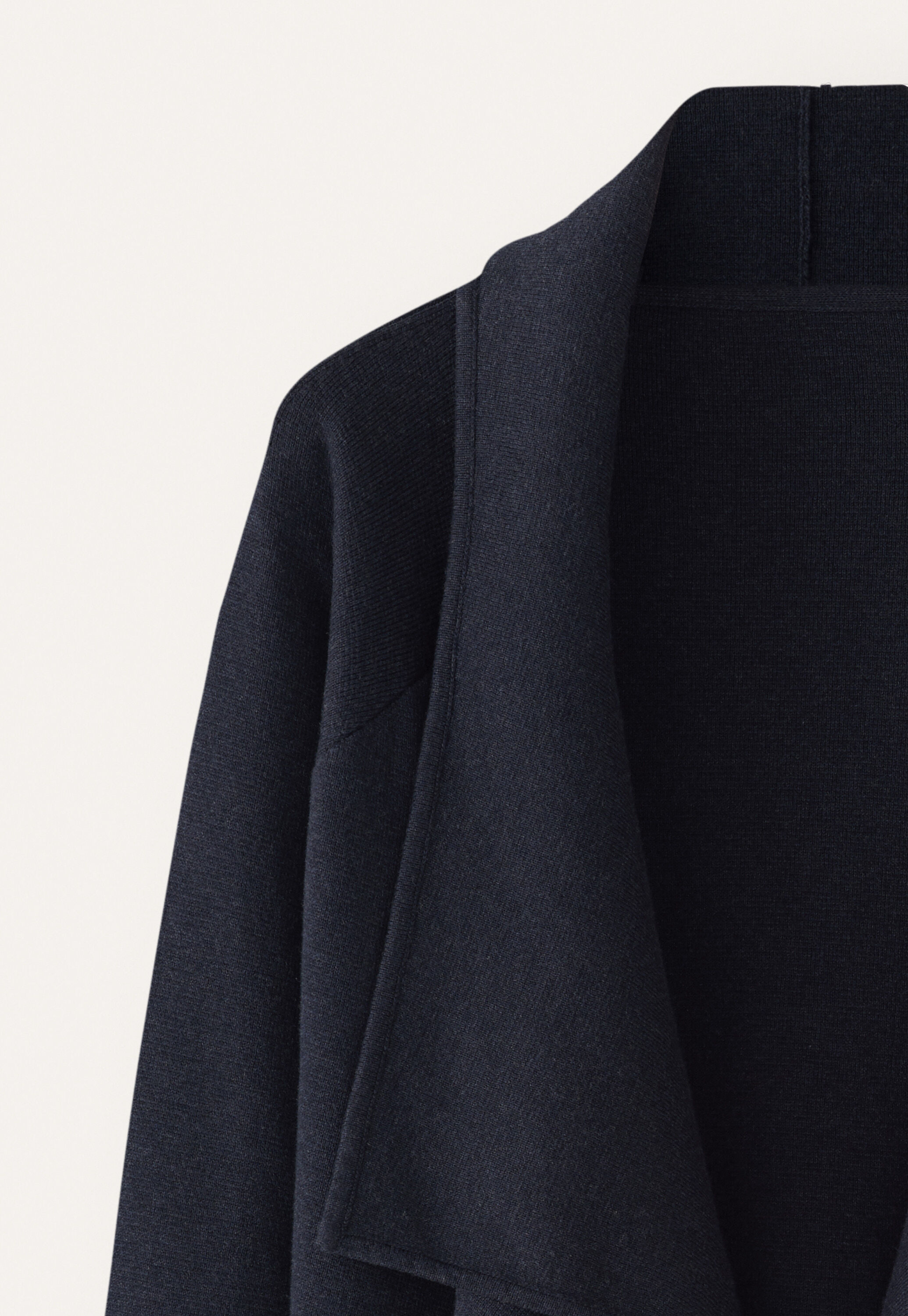 Jacke mit Wasserfallkante