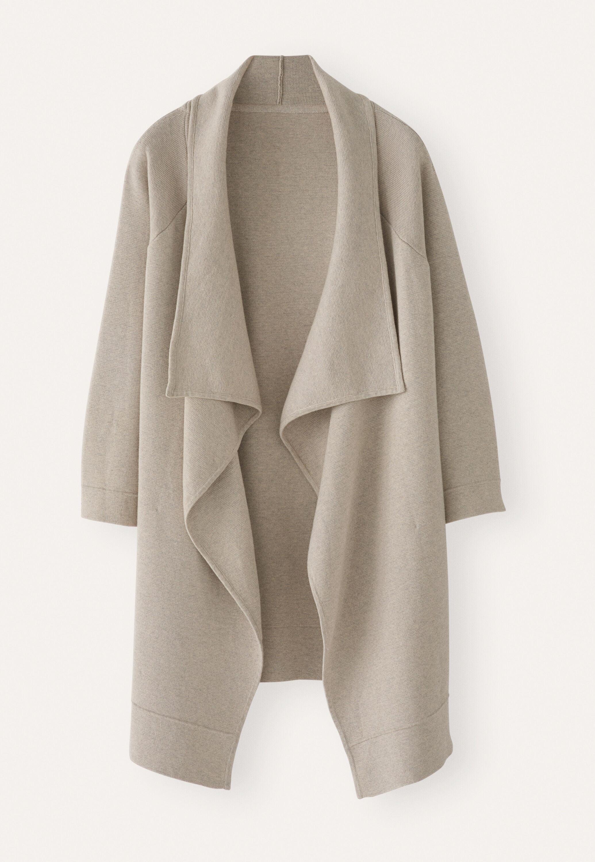 Jacke mit Wasserfallkante