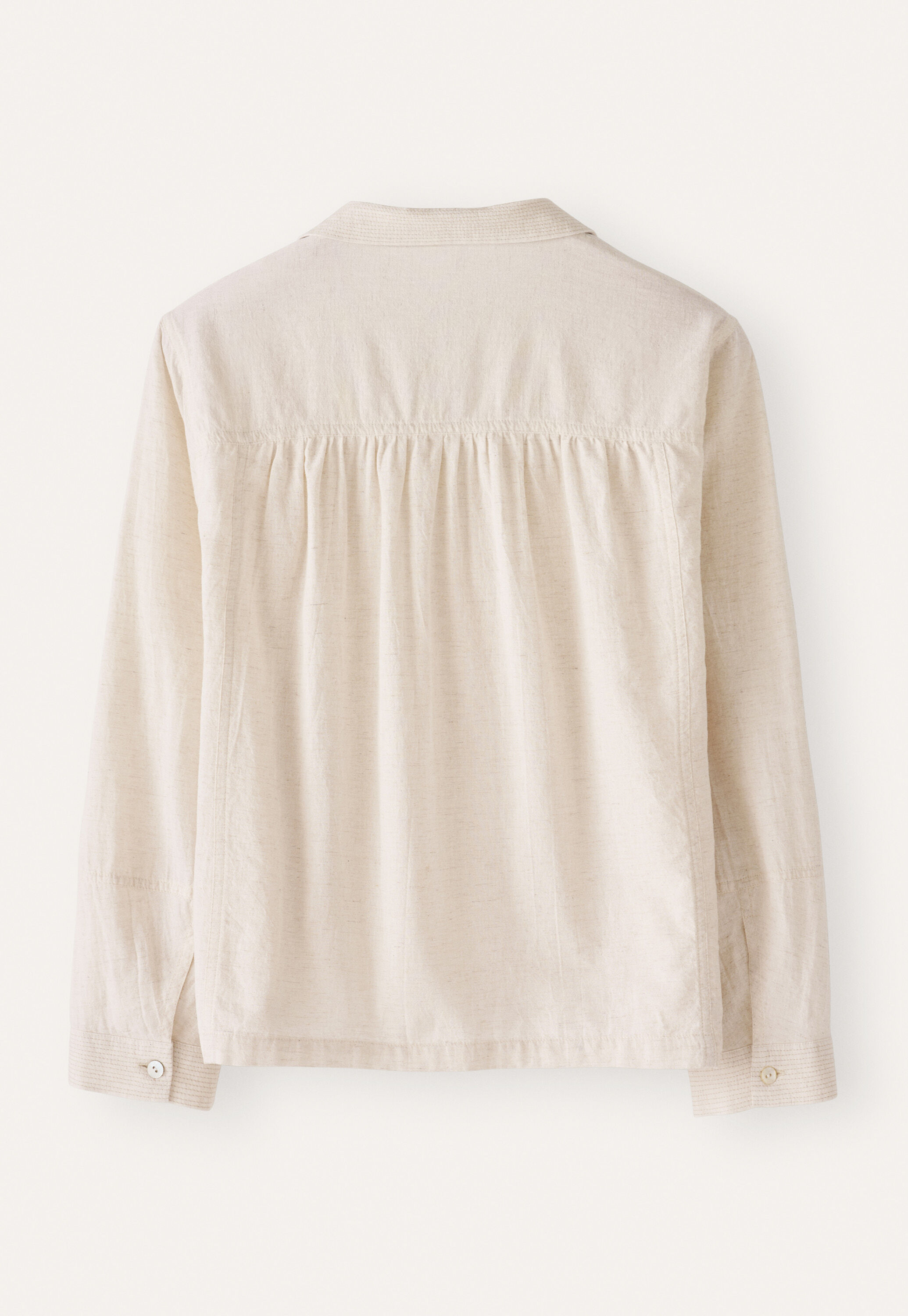 Bluse mit rundem Kragen