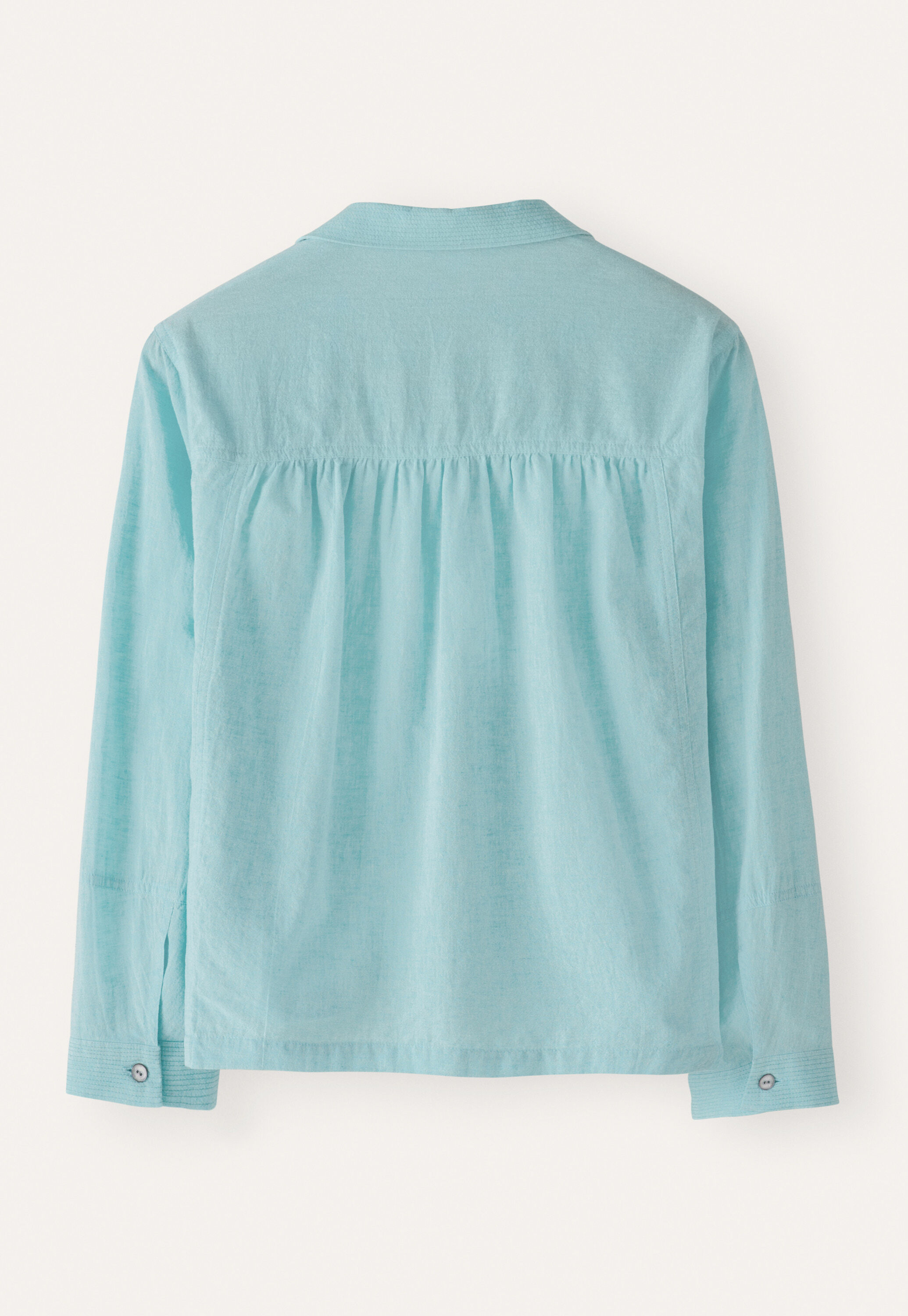 Bluse mit rundem Kragen