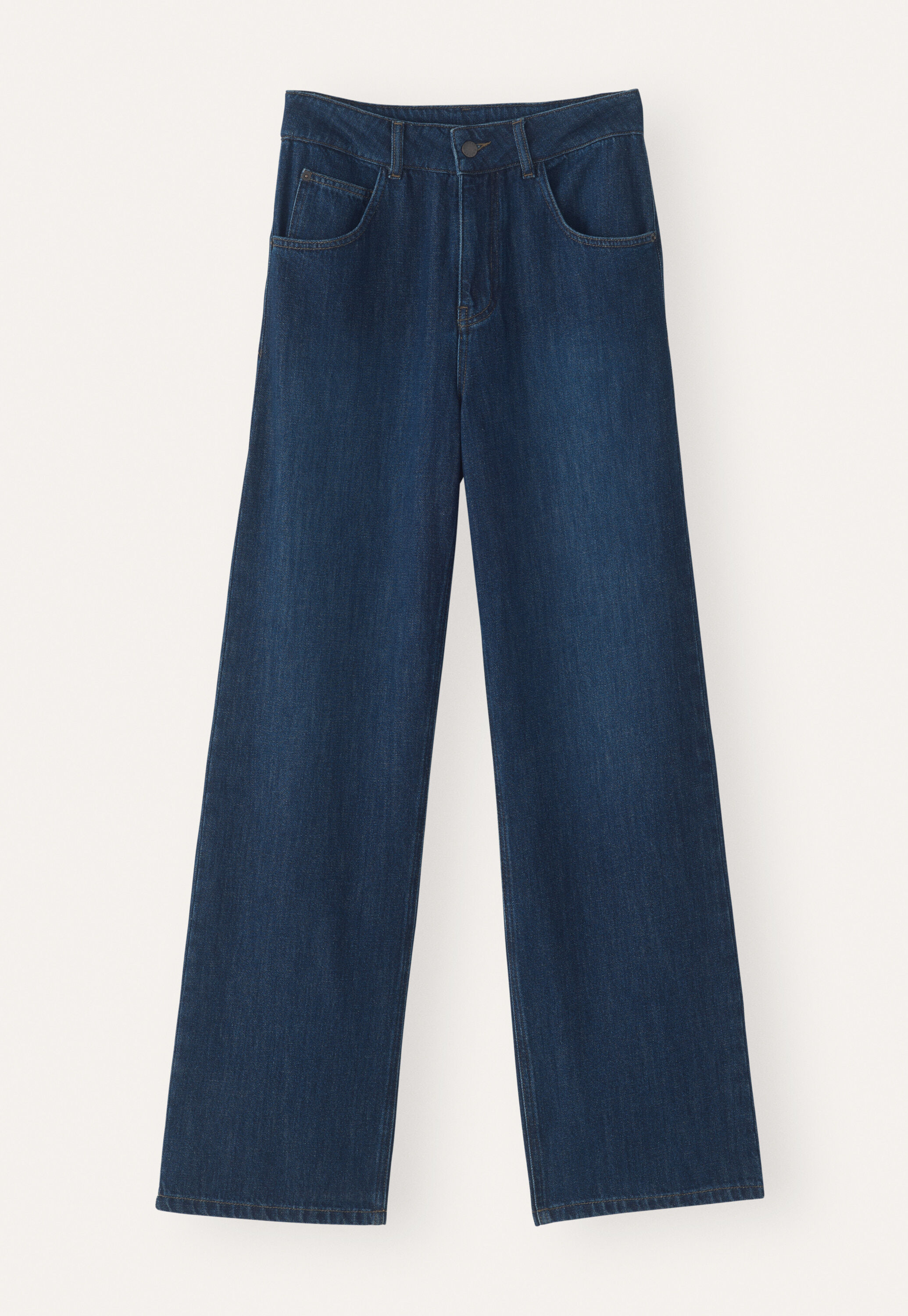 Indigo-Jeans mit geradem Bein