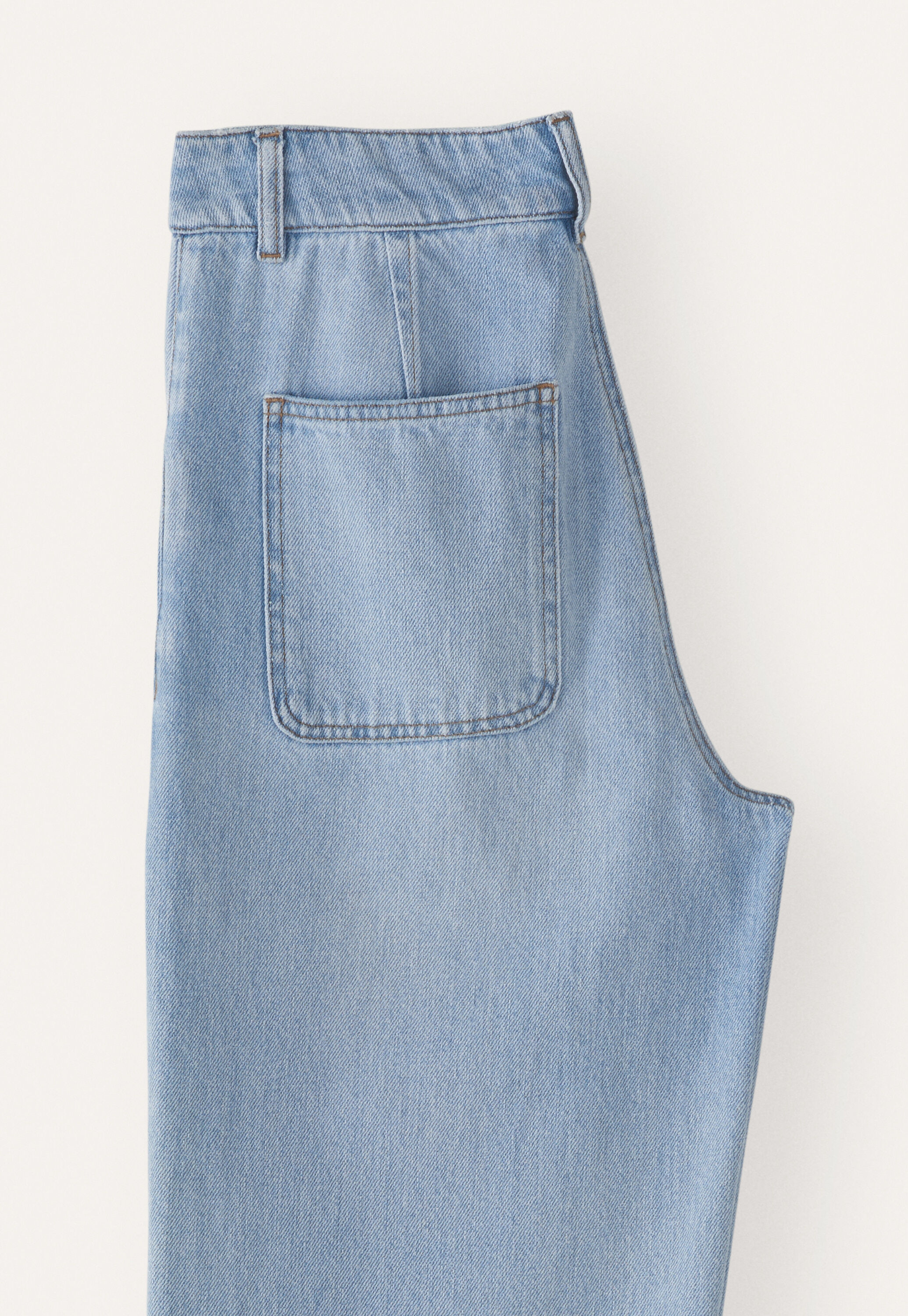 Indigo-Jeans mit geradem Bein