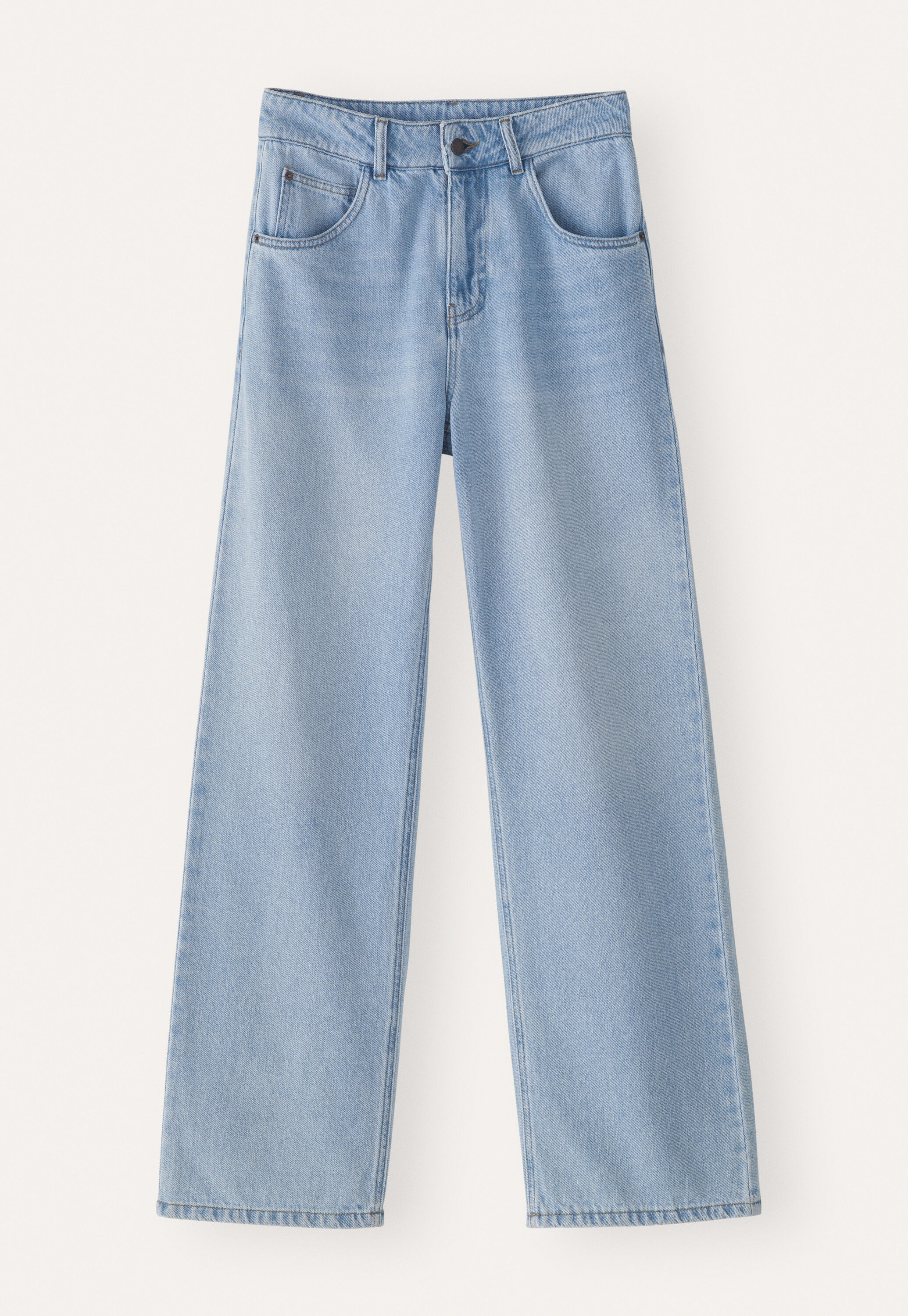 Indigo-Jeans mit geradem Bein