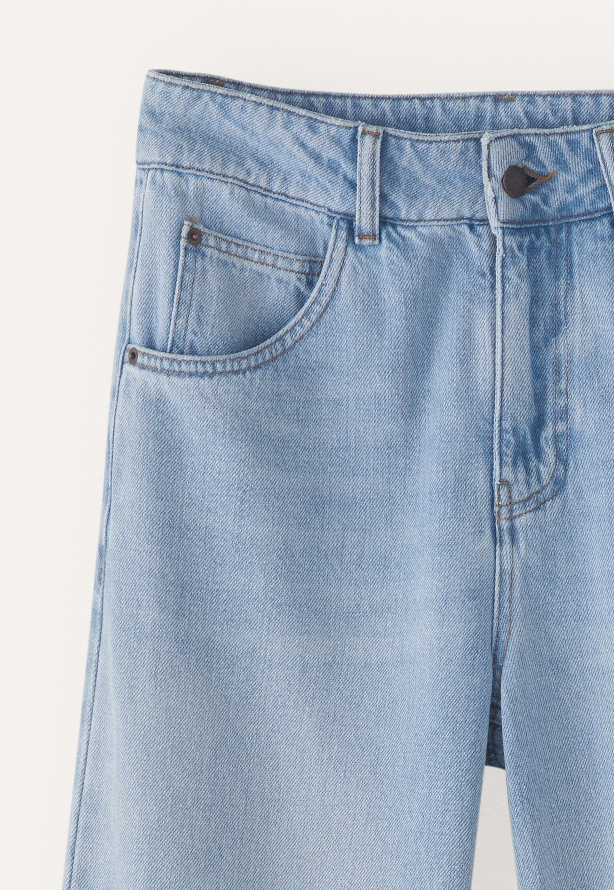 Indigo-Jeans mit geradem Bein