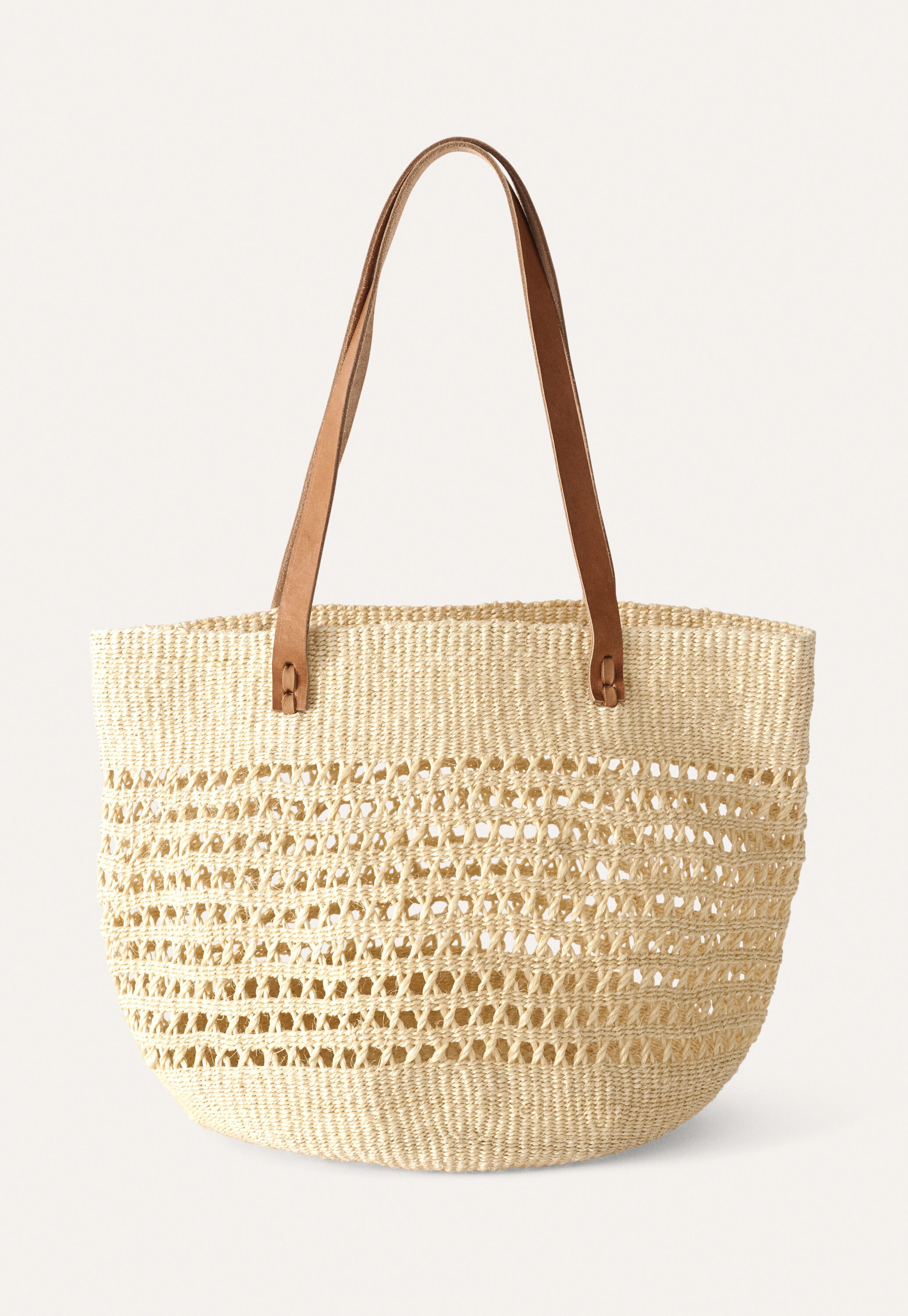 Shopper mit Lederriemen