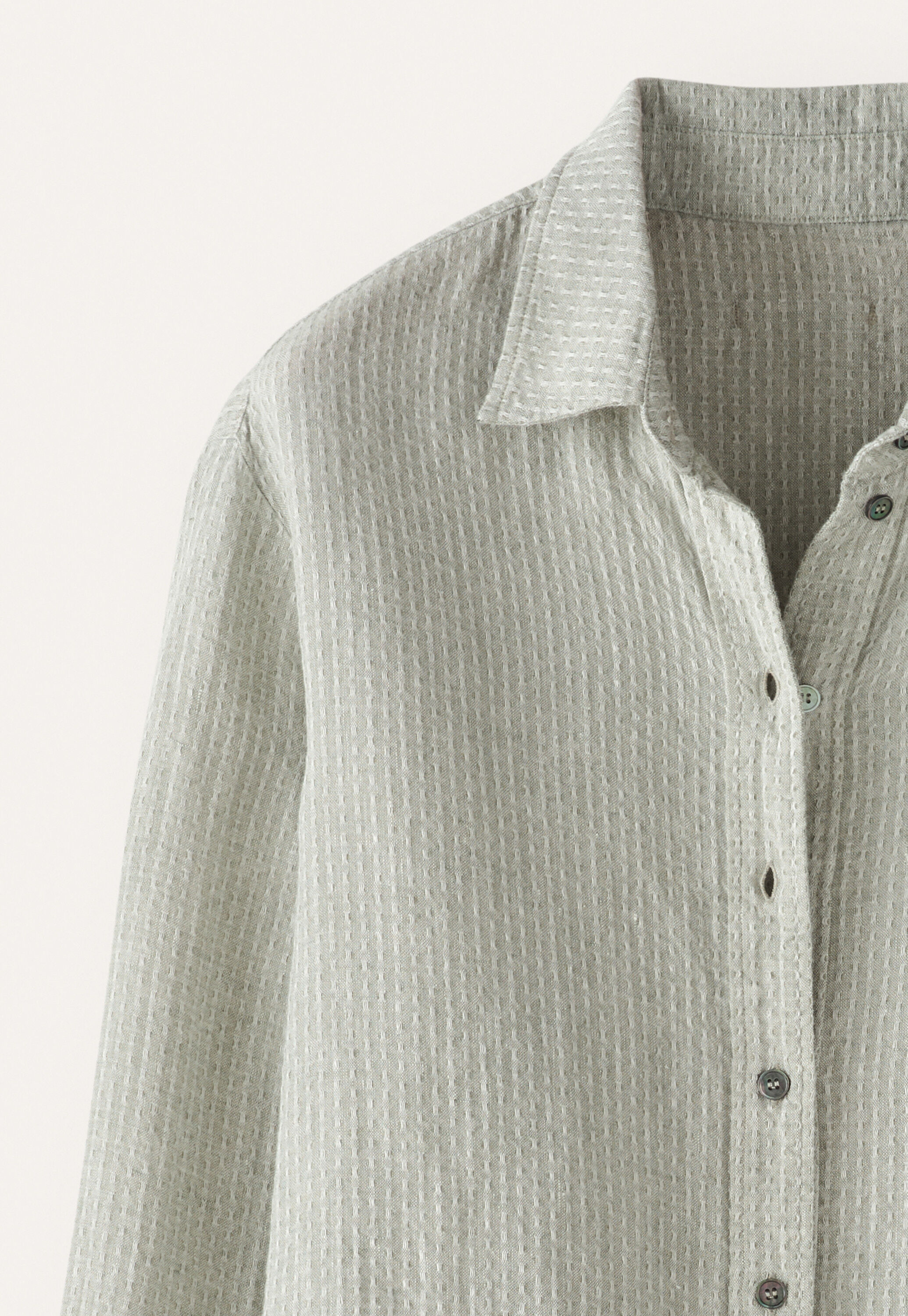 Overshirt aus strukturiertem Gewebe