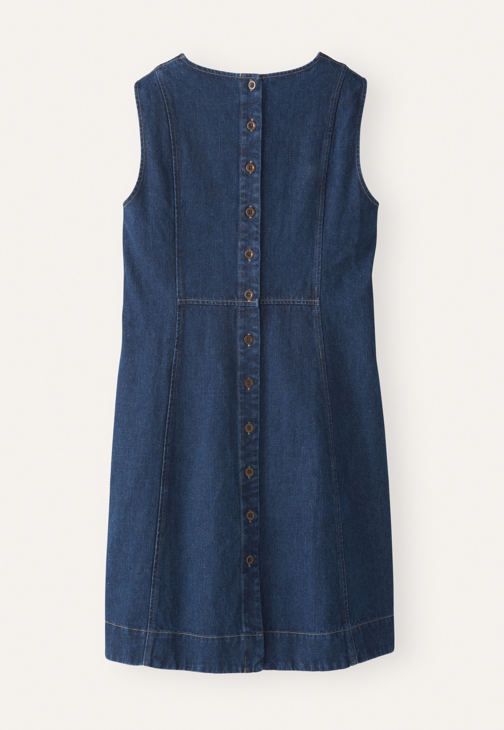 &Auml;rmelloses Indigo-Kleid