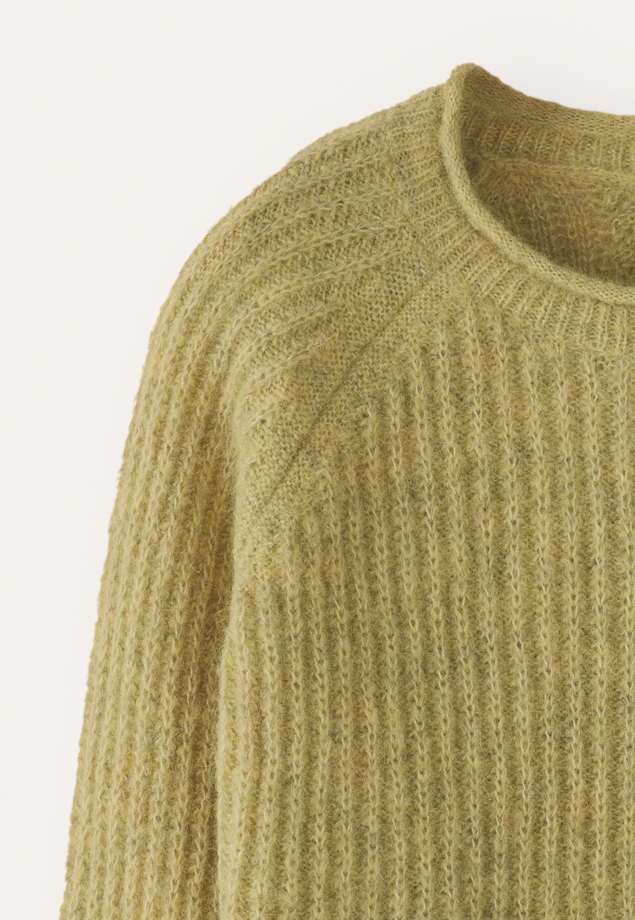 Ripppullover mit Rundhalsausschnitt