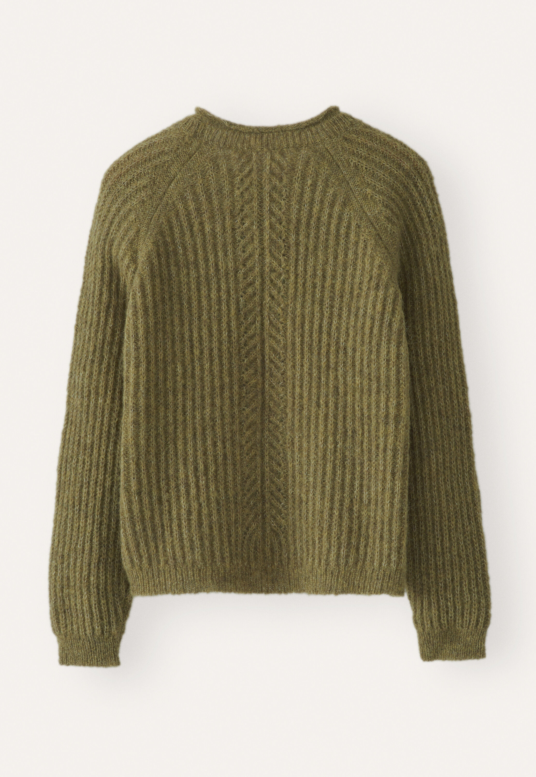 Ripppullover mit Rundhalsausschnitt