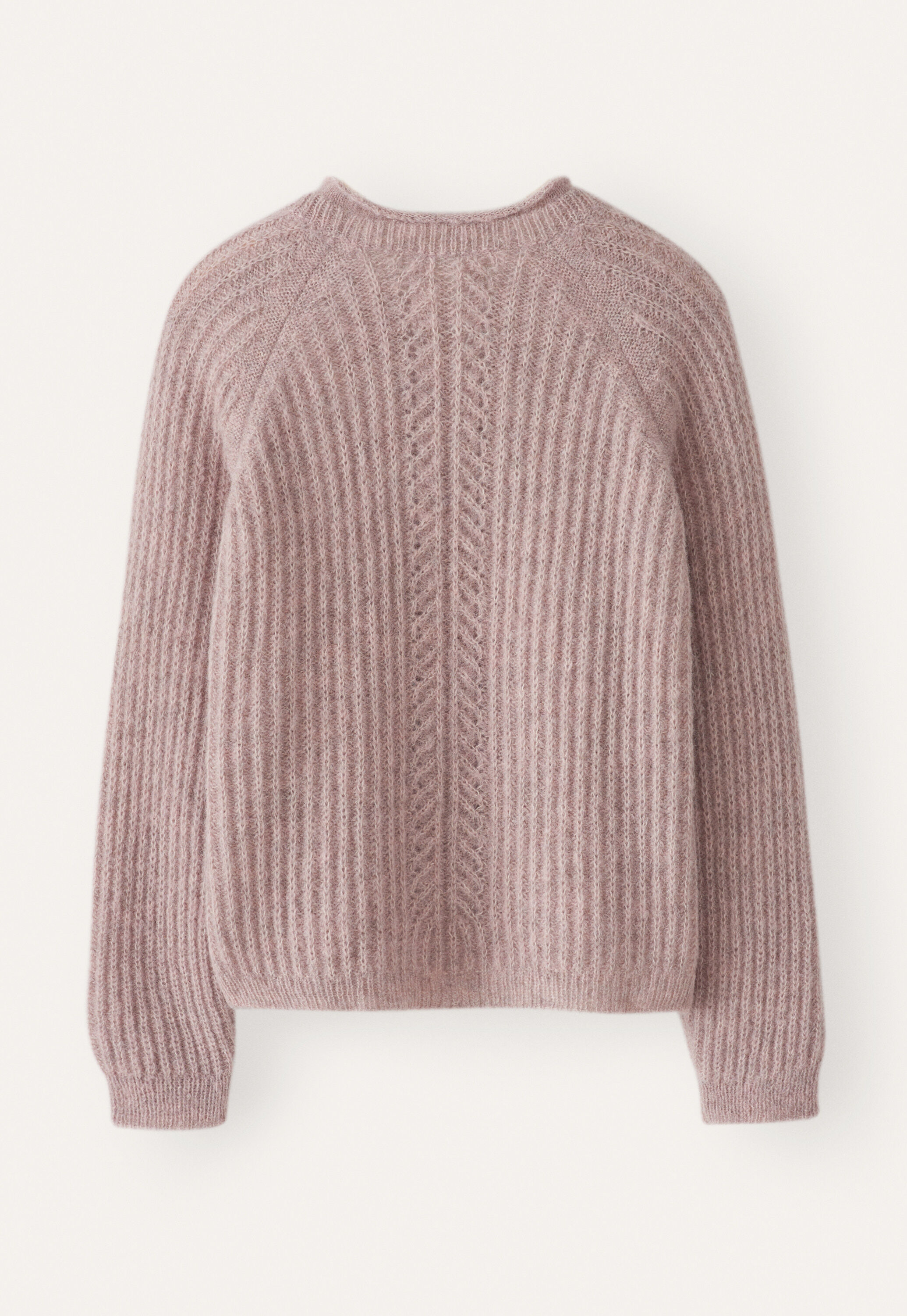 Ripppullover mit Rundhalsausschnitt