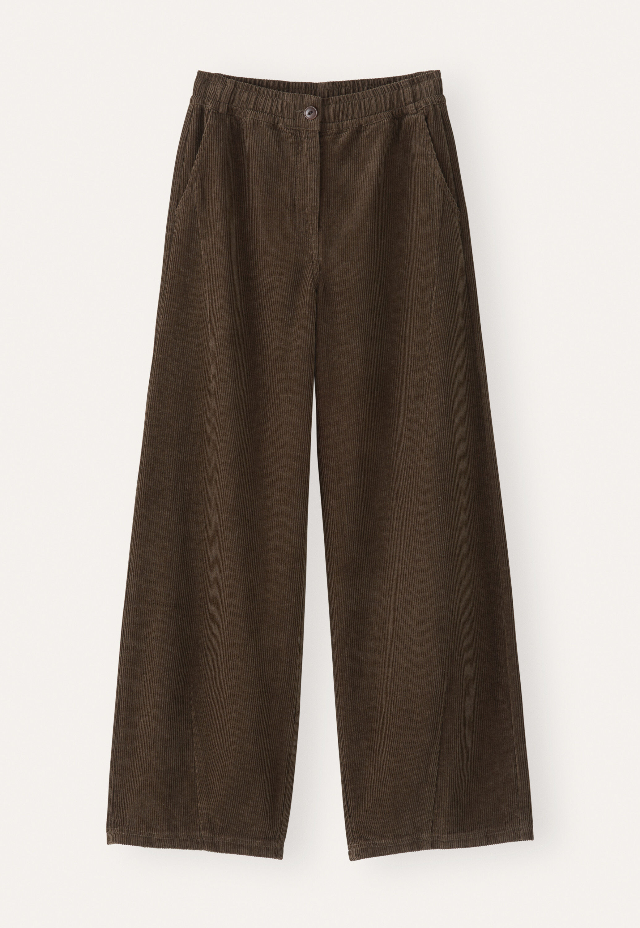Cordhose mit Abn&auml;hern am Saum