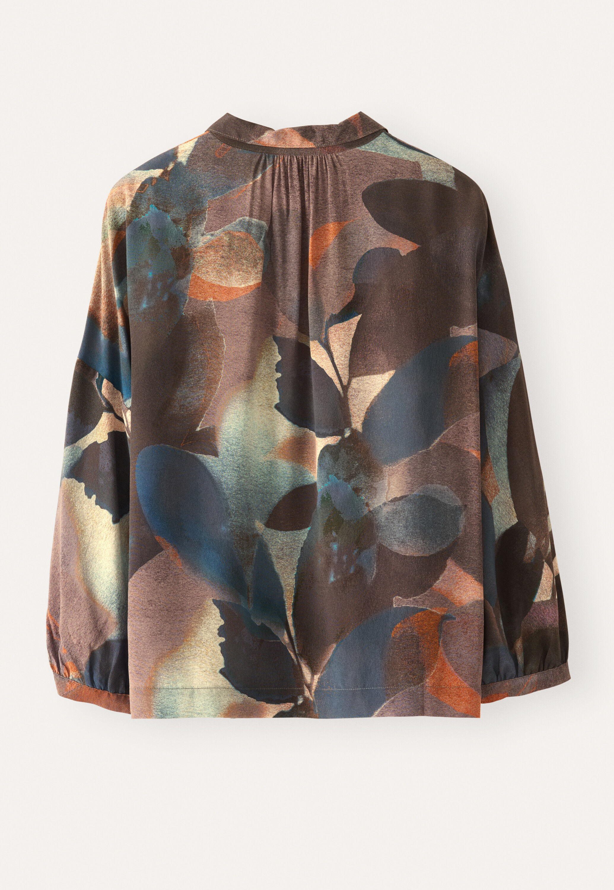 Print-Bluse mit angeschnittenen &Auml;rmeln