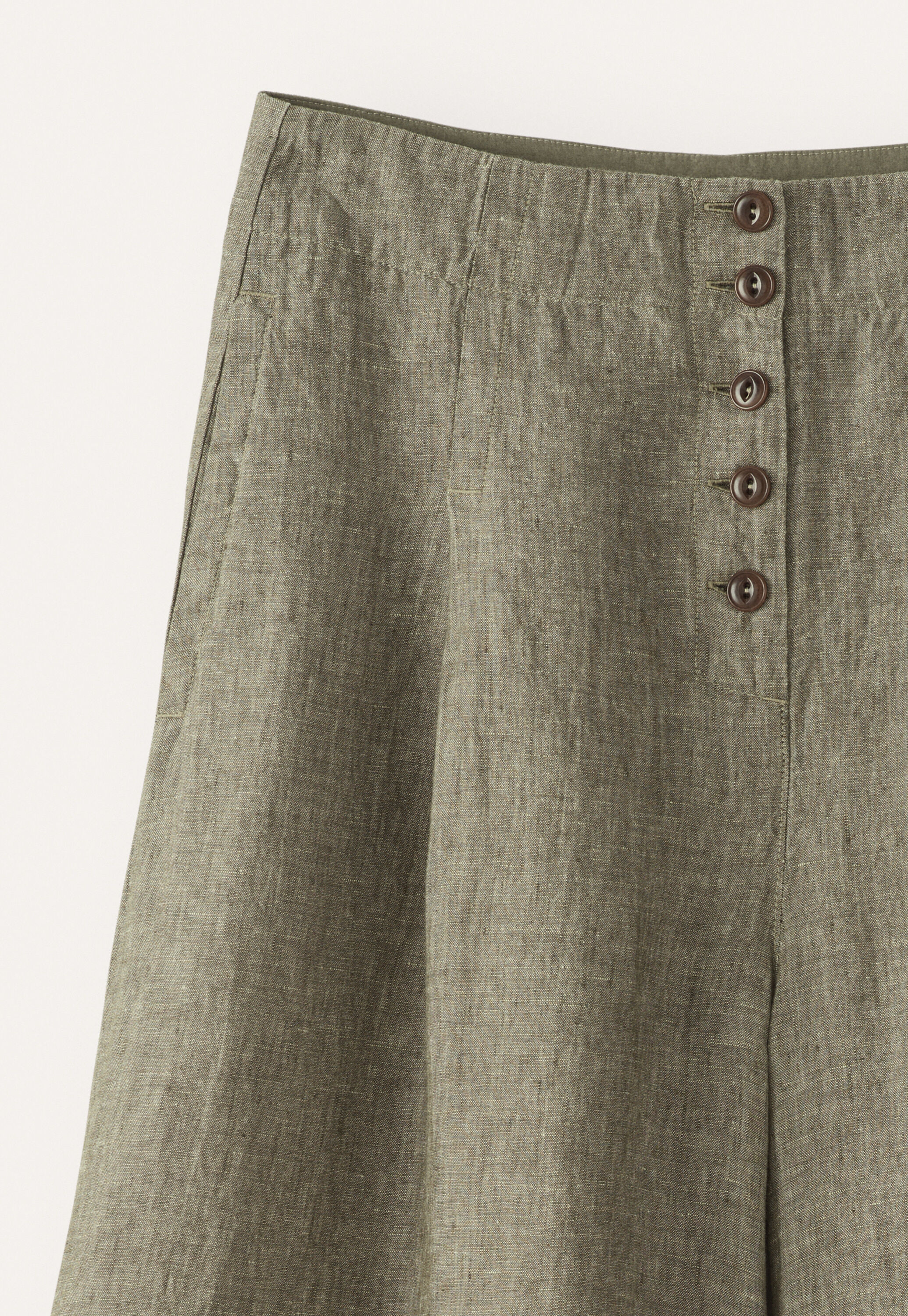 Culotte mit Faltenfront