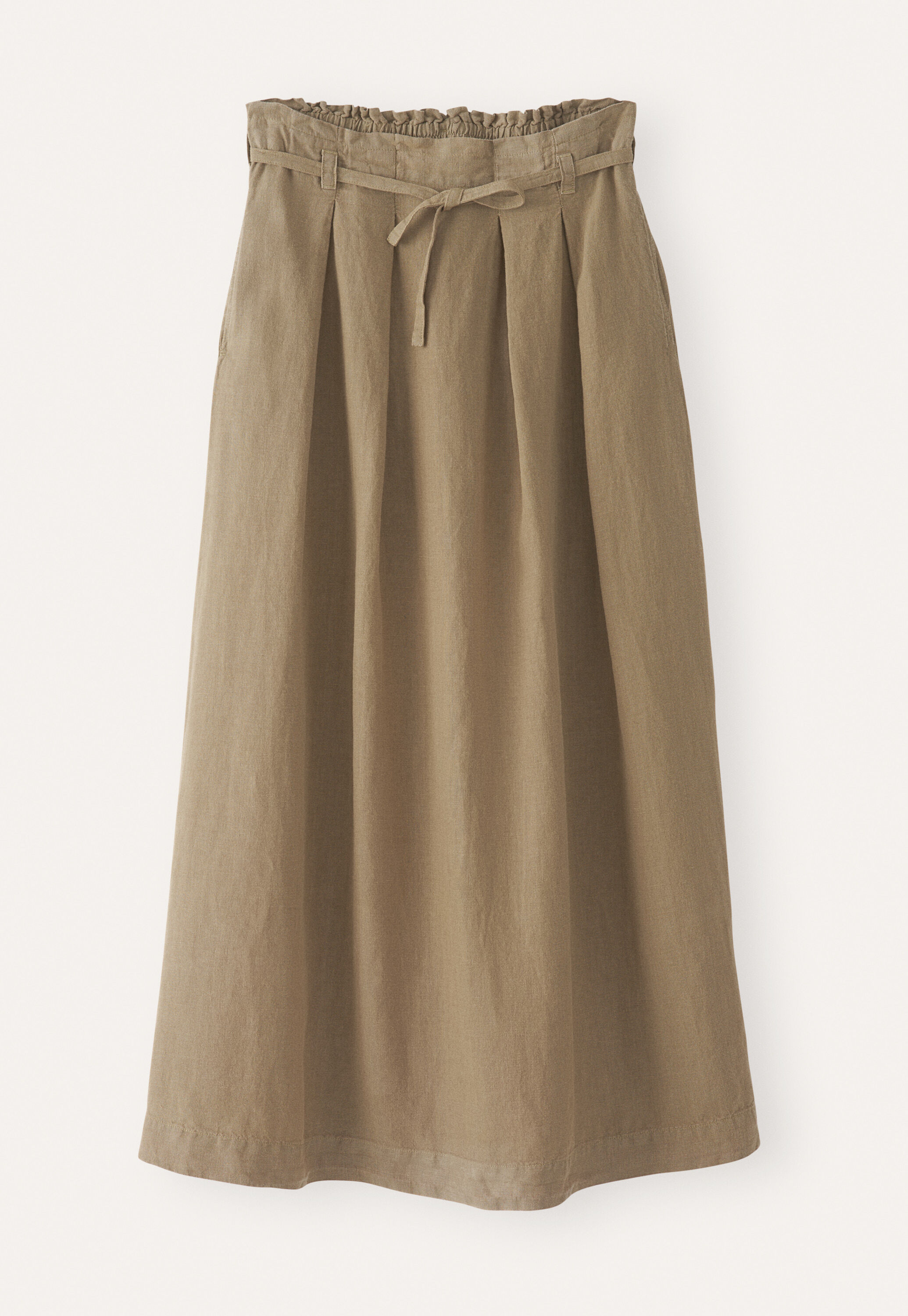 Rock mit Falten in der Taille
