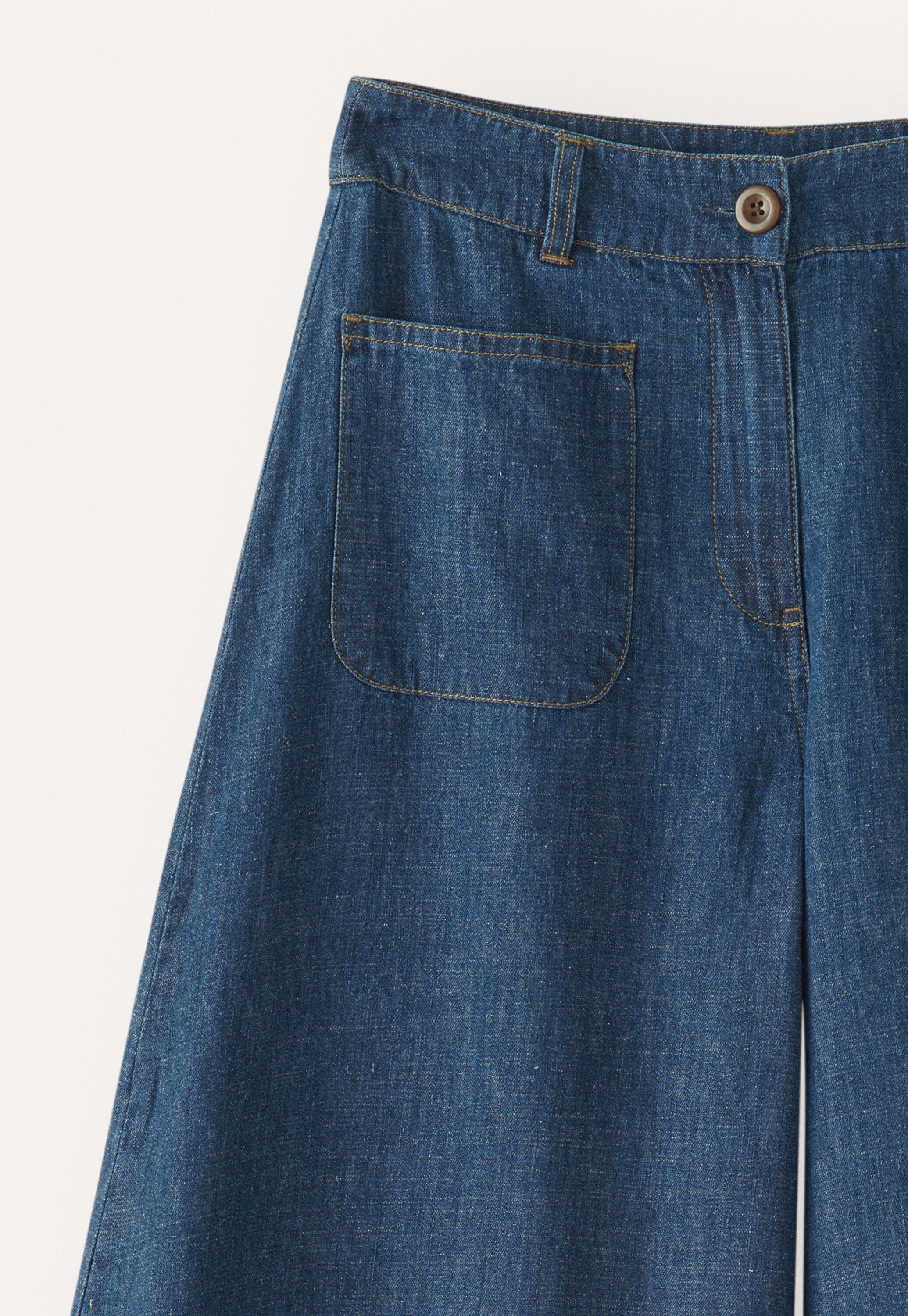 Indigo-gef&auml;rbte Culotte