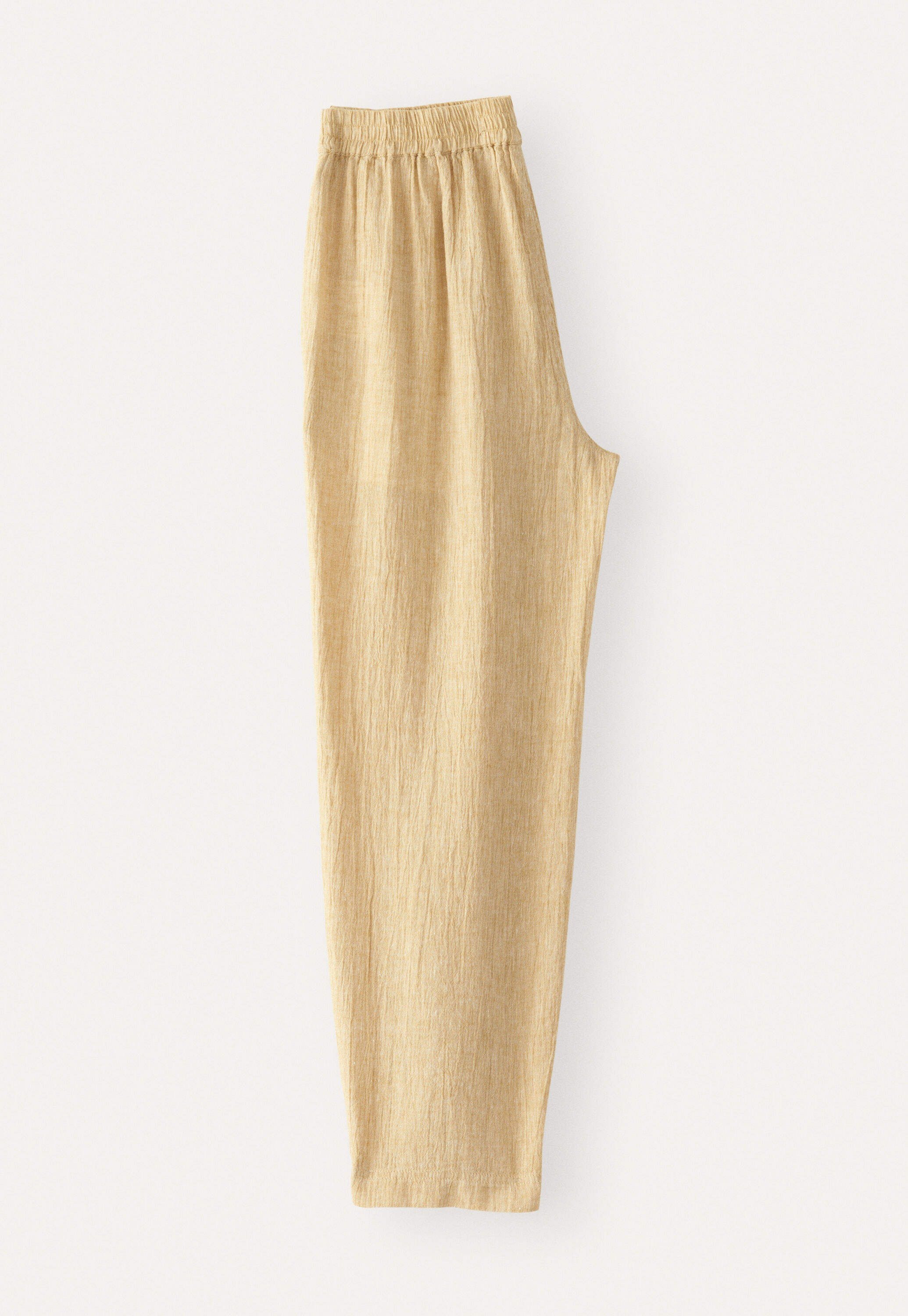Schmal zulaufende Crinkle-Hose