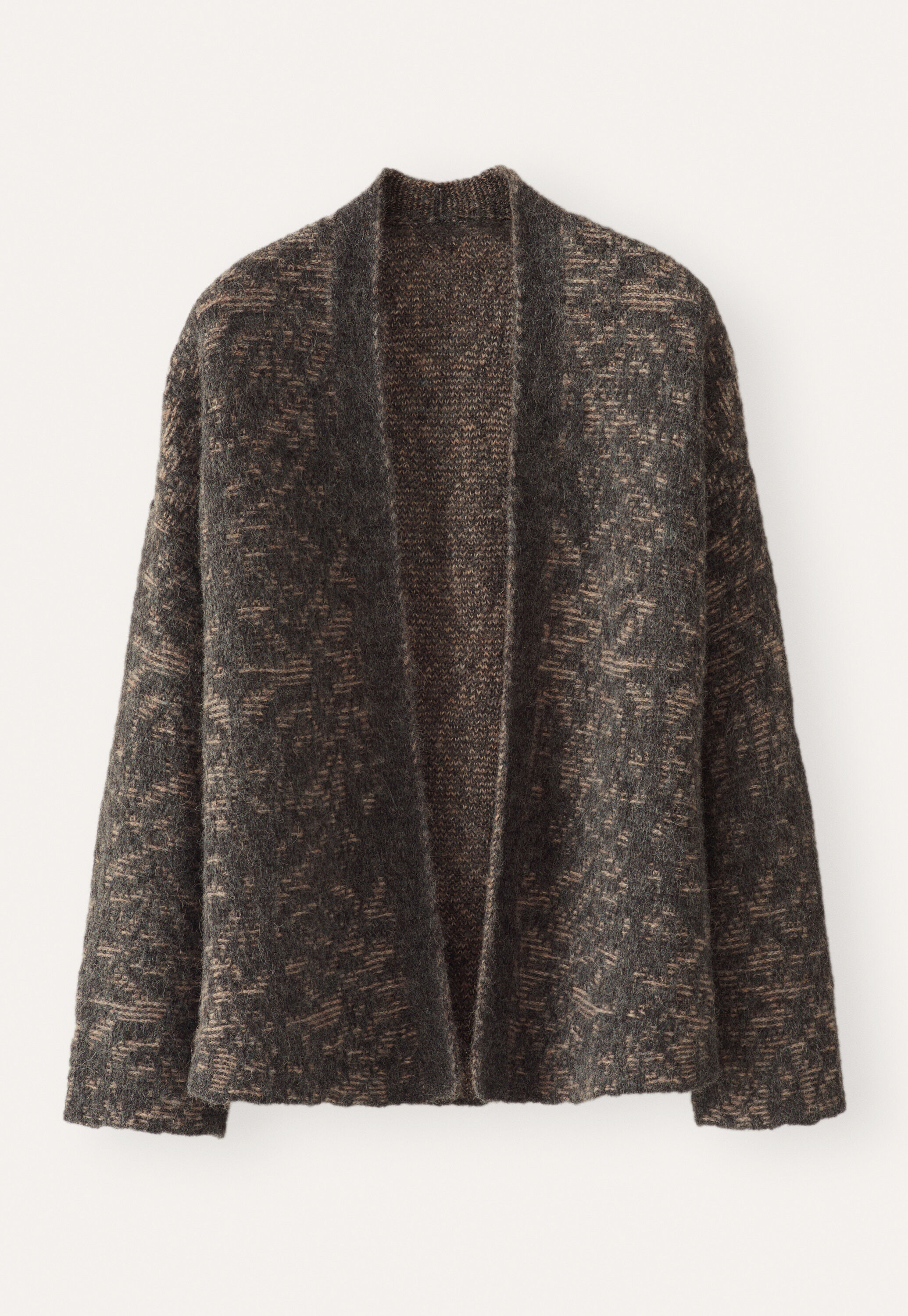 Kimono-Cardigan im Spitzenmuster