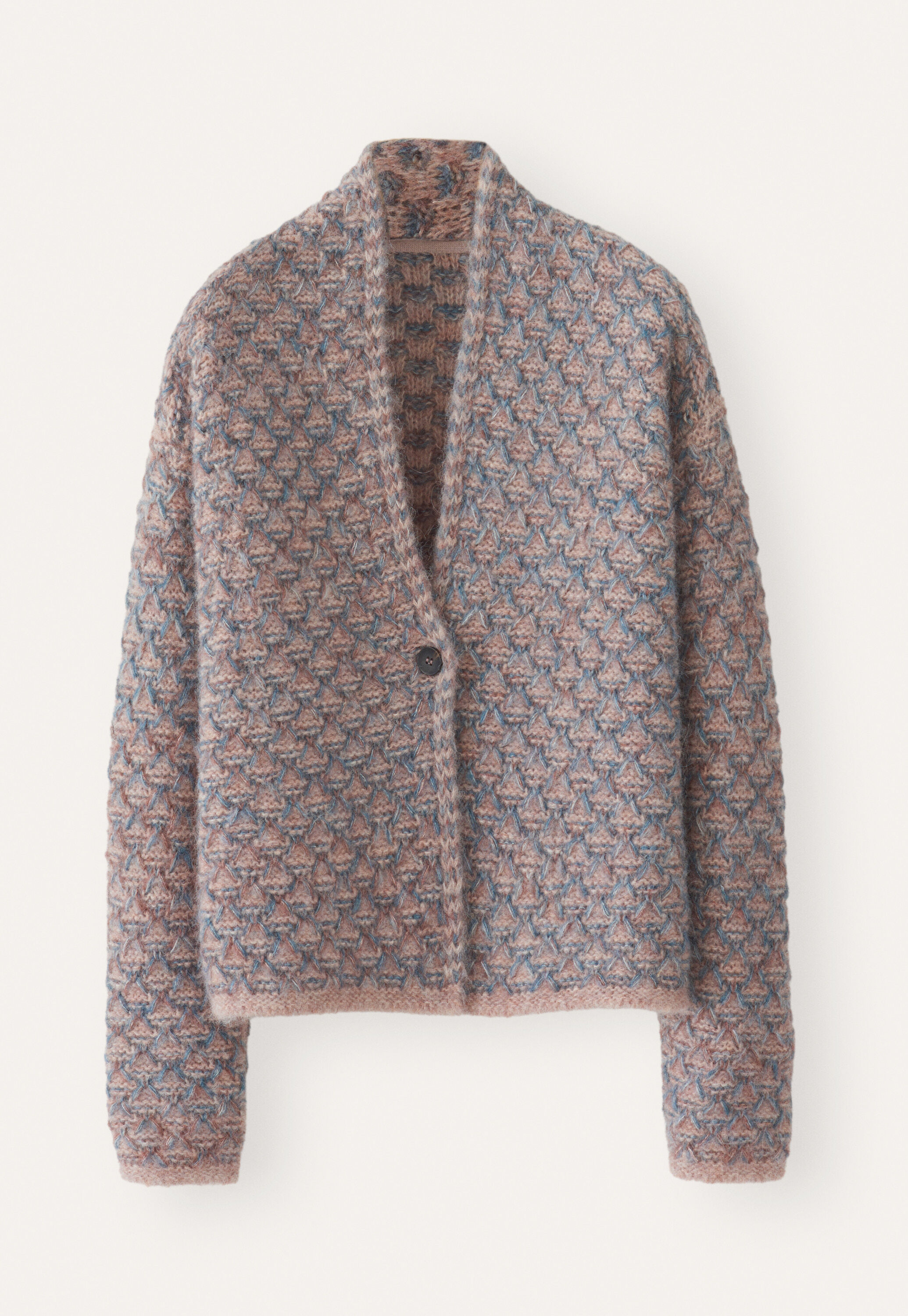 Wabenmuster-Cardigan